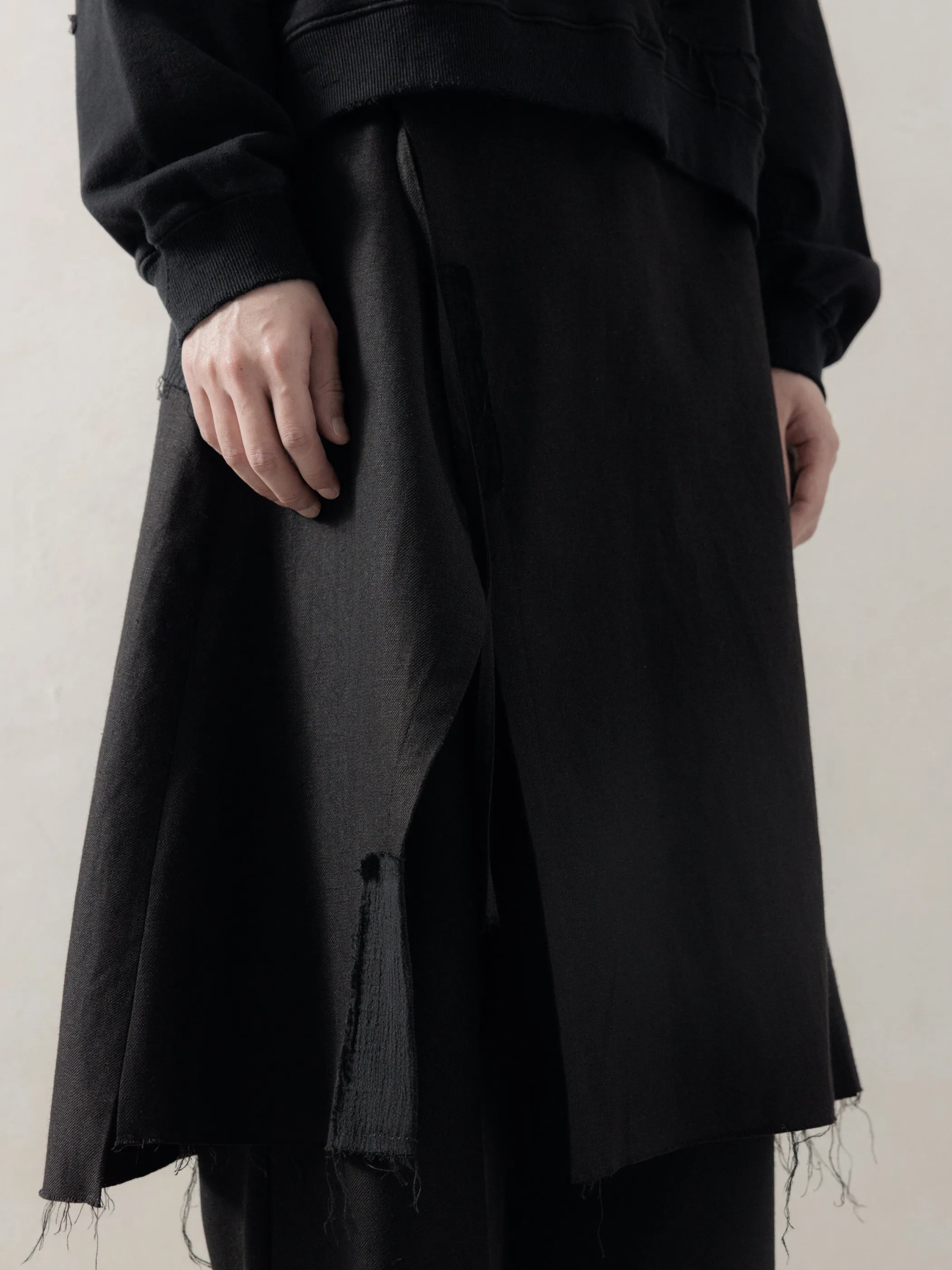 25FW|Layered Wrap Skirt sold by Professor E. product image thumbnail 5