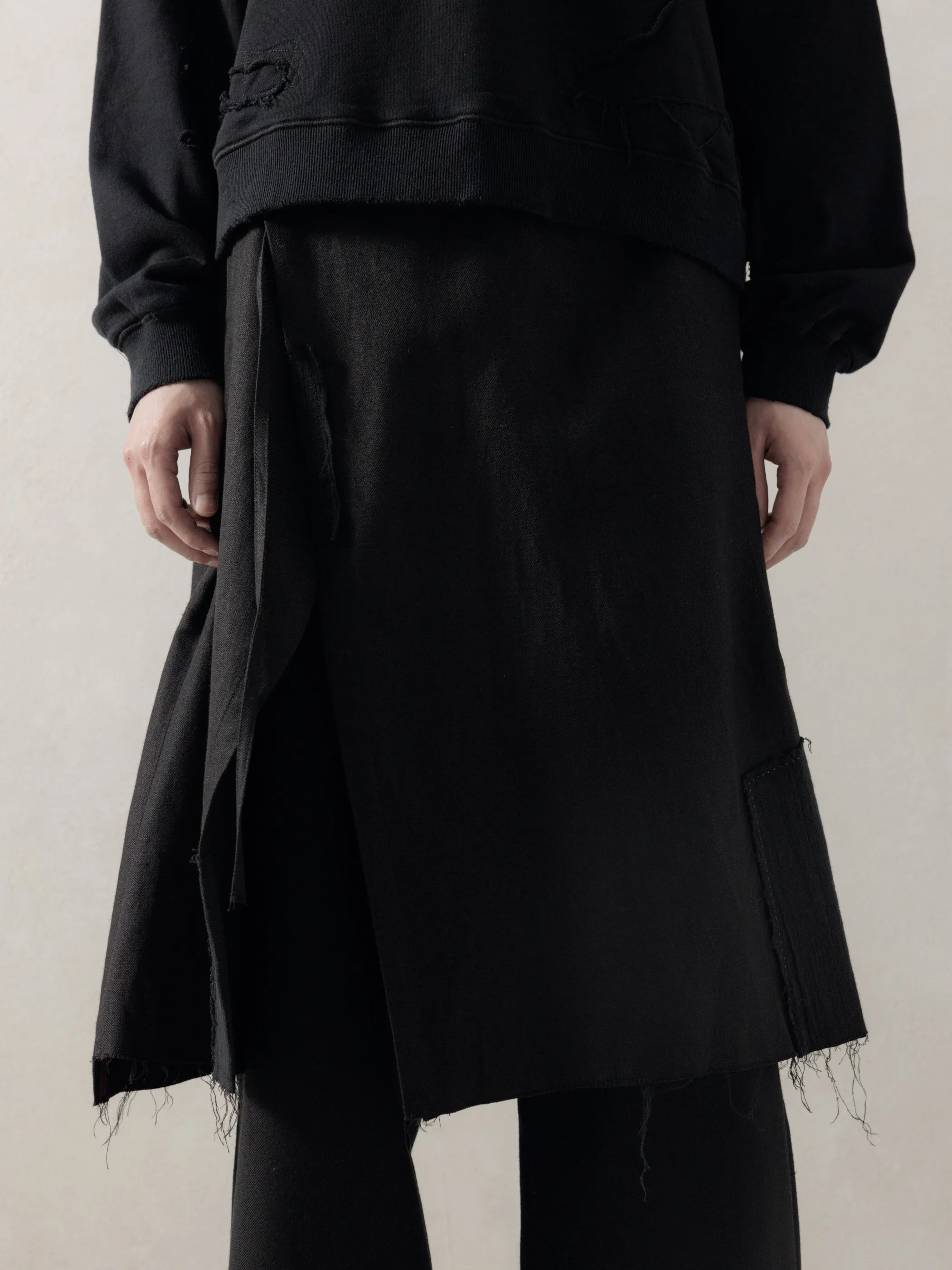 25FW|Layered Wrap Skirt sold by Professor E. product image thumbnail 4