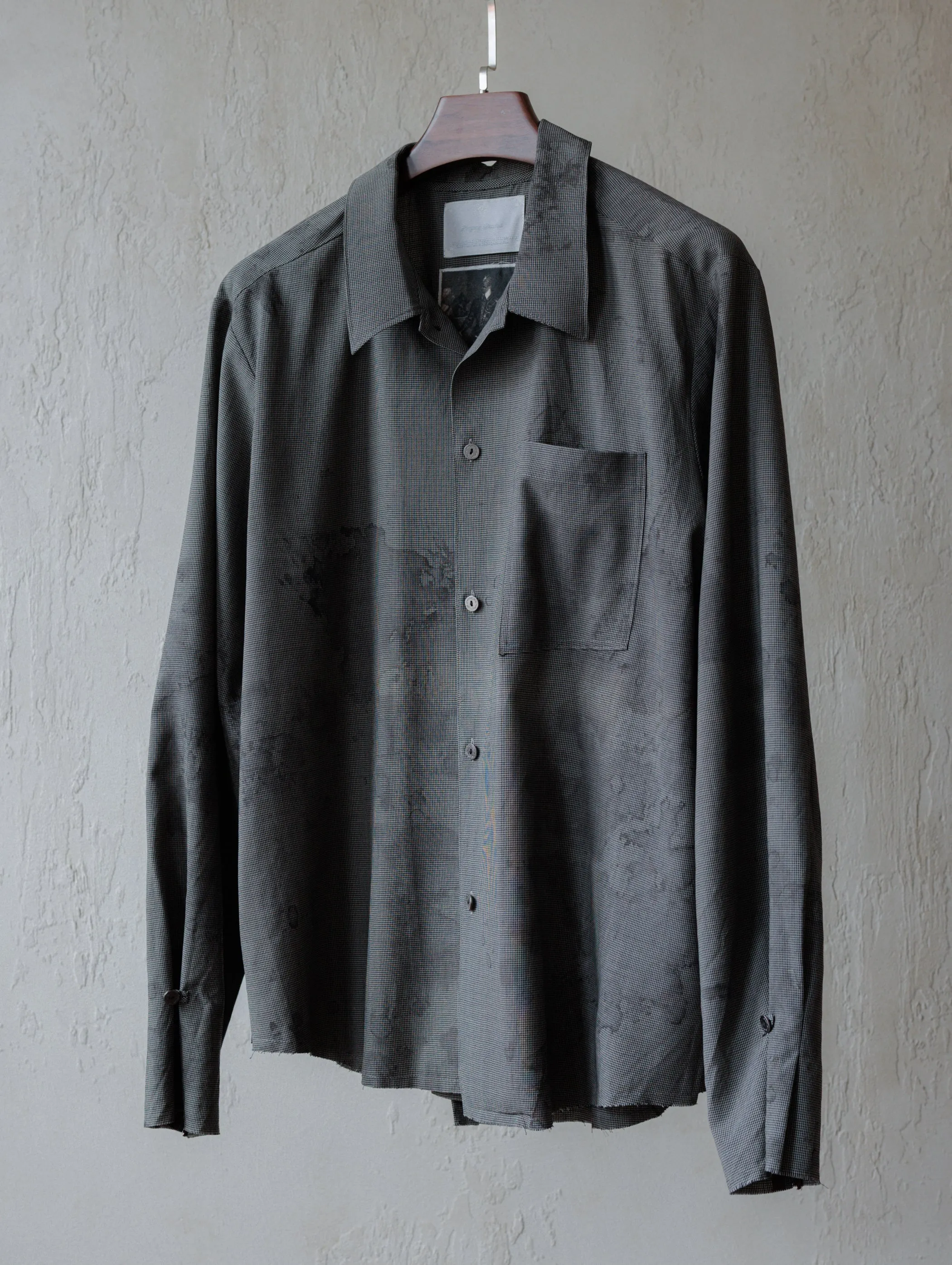 Forgotten Materials|Loner Shirt (Tainted Check) sold by Professor E.