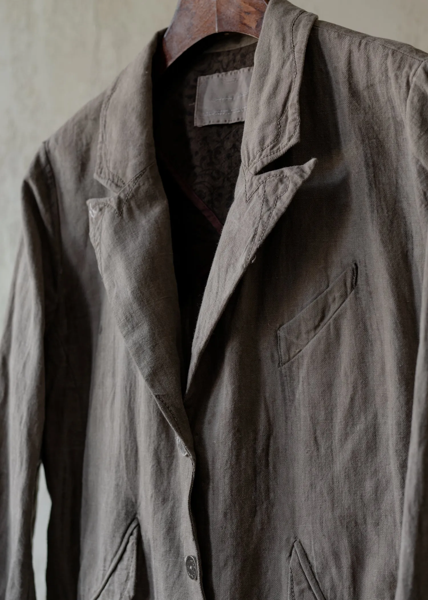 Forgotten Materials WMS|C'est Blazer (Natural Dyed Grey) sold by Professor E. product image thumbnail 3