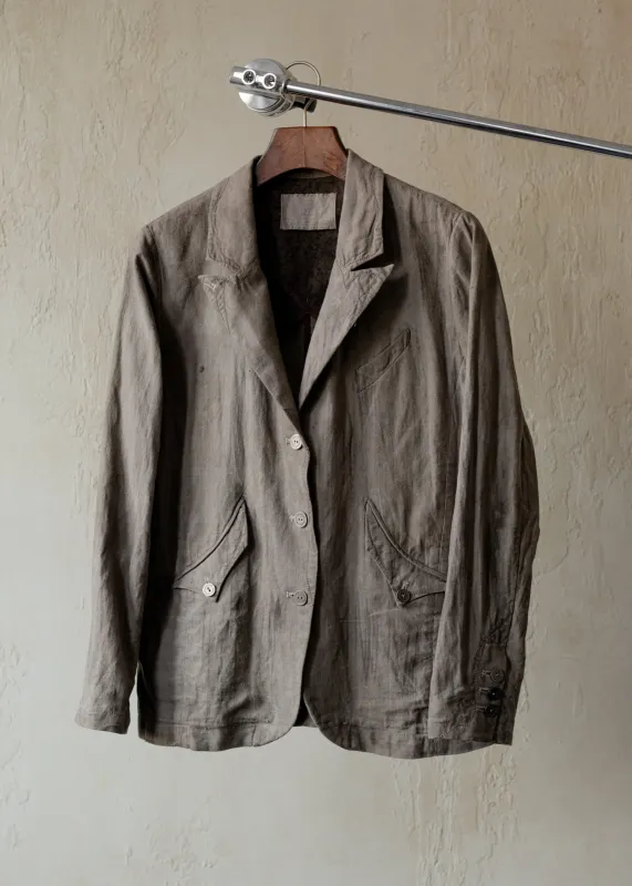 Forgotten Materials WMS｜C'est Blazer (Natural Dyed Grey) sold by Professor E.