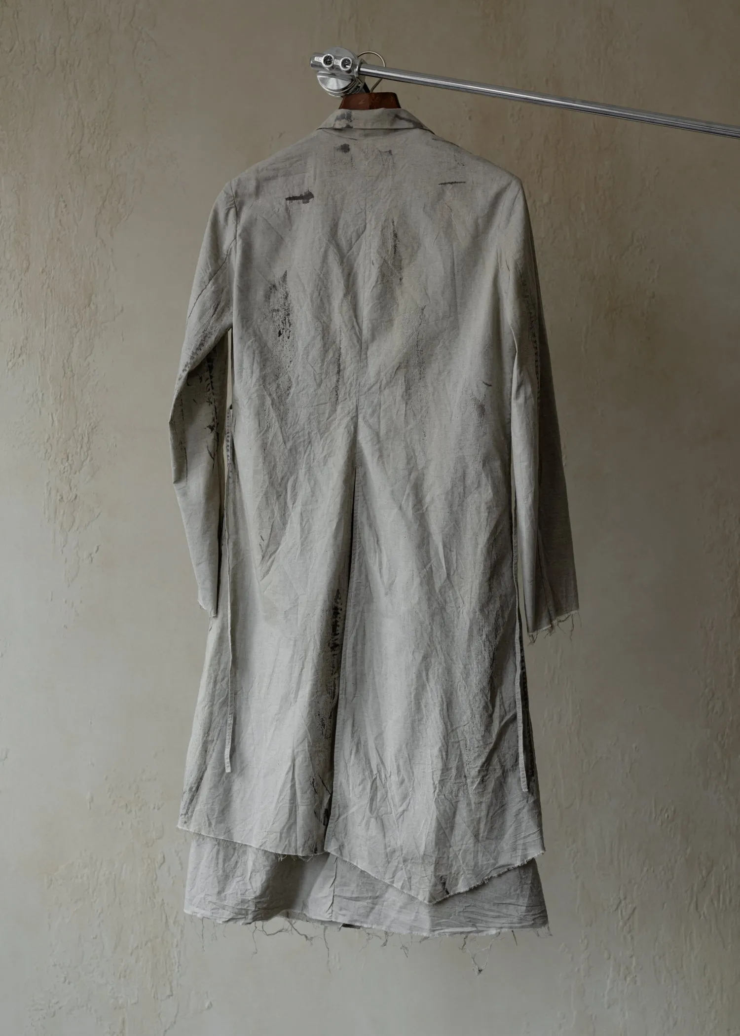 Forgotten Materials WMS|Layered Shirt (Natural Dyed Grey) sold by Professor E. product image thumbnail 2