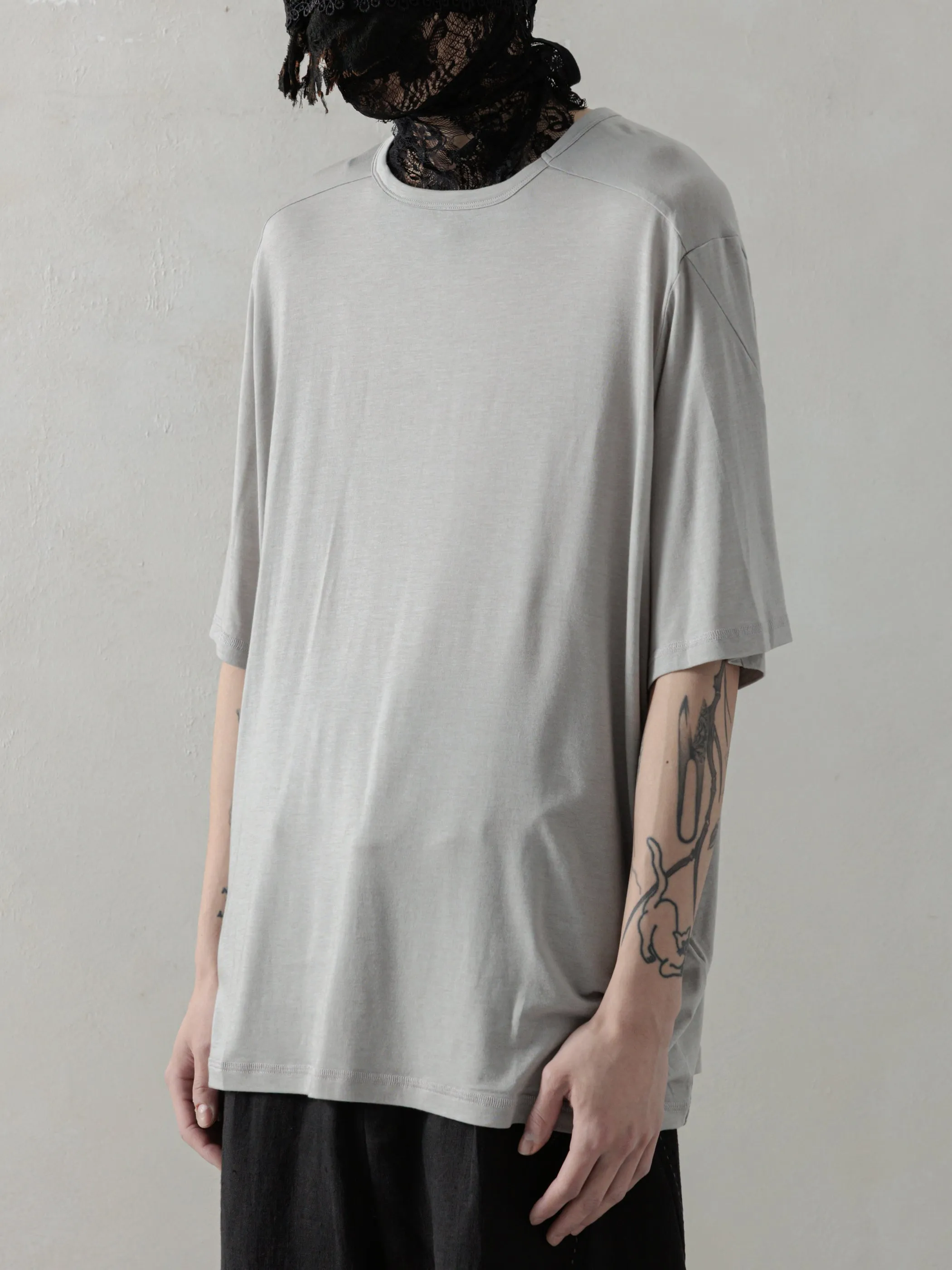 25SS|Semi-sheer T-Shirt (Grey) sold by Professor E. product image thumbnail 2