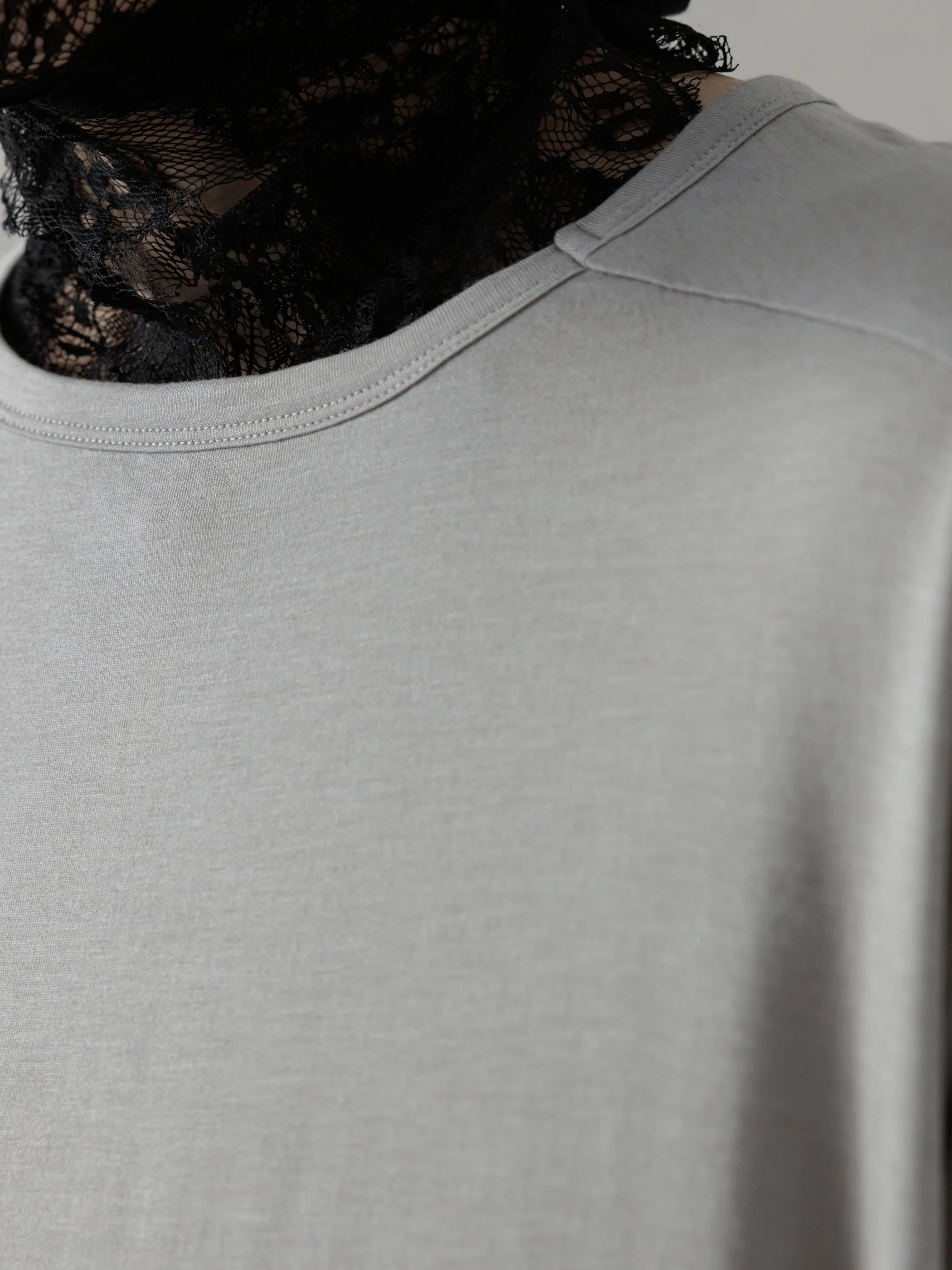 25SS|Semi-sheer T-Shirt (Grey) sold by Professor E. product image thumbnail 5