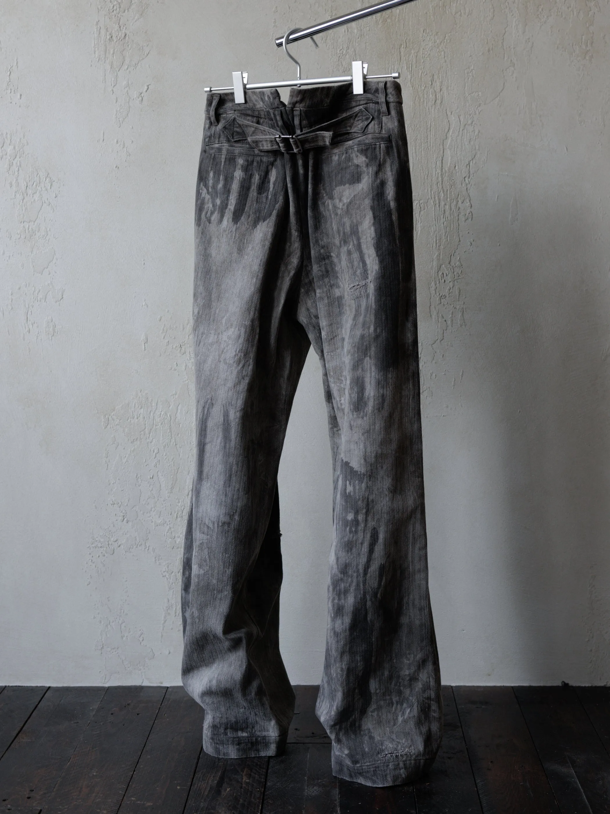 Forgotten Materials|0222 / Worker Pants (Natural Dyed Grey) sold by Professor E. product image thumbnail 2