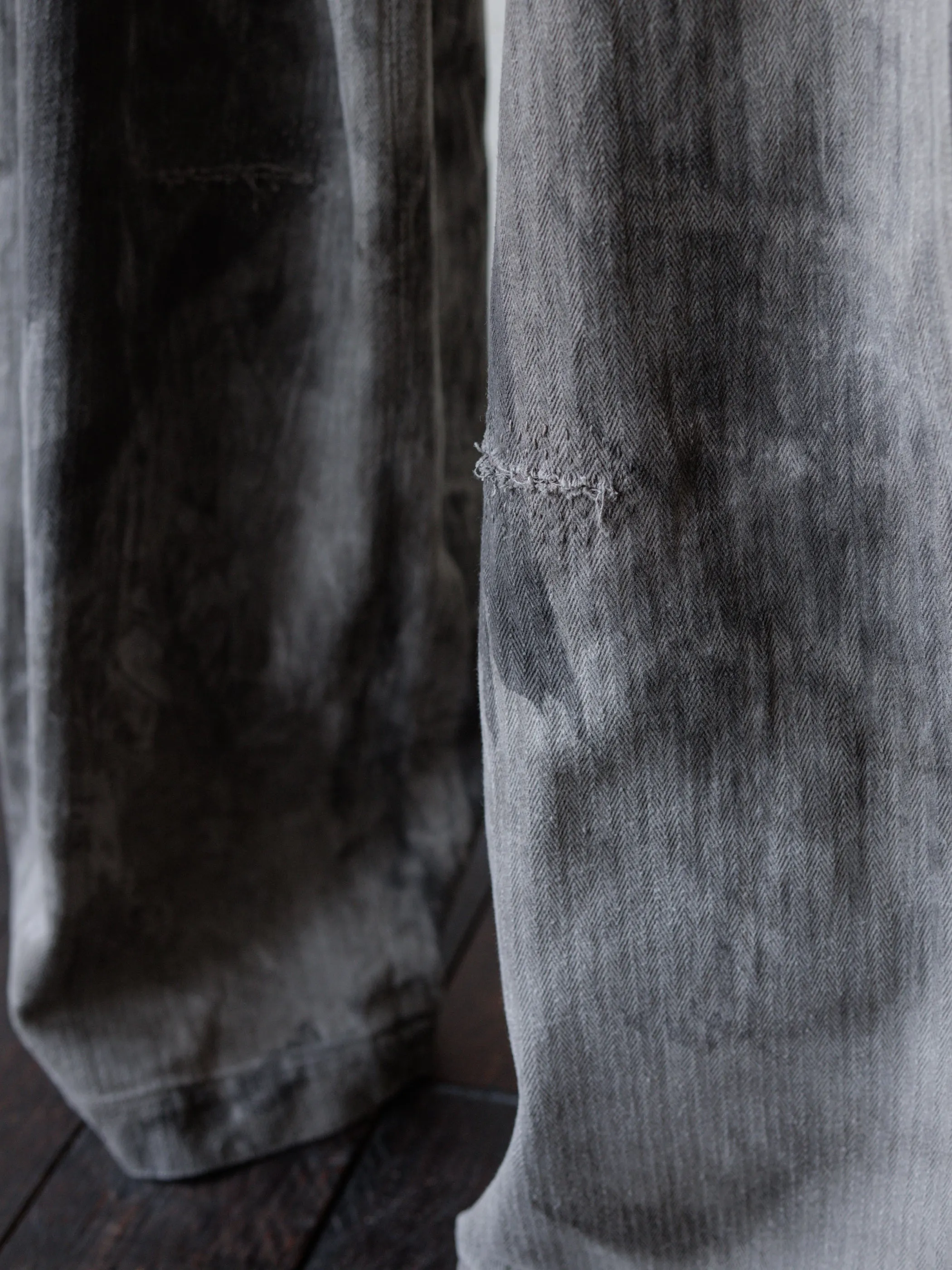 Forgotten Materials|0222 / Worker Pants (Natural Dyed Grey) sold by Professor E. product image thumbnail 4