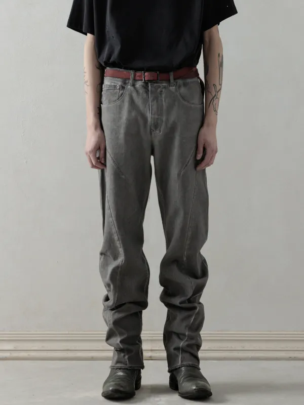 25SS｜E-cut Jeans (Cold Dyed Grey) made by Professor E.