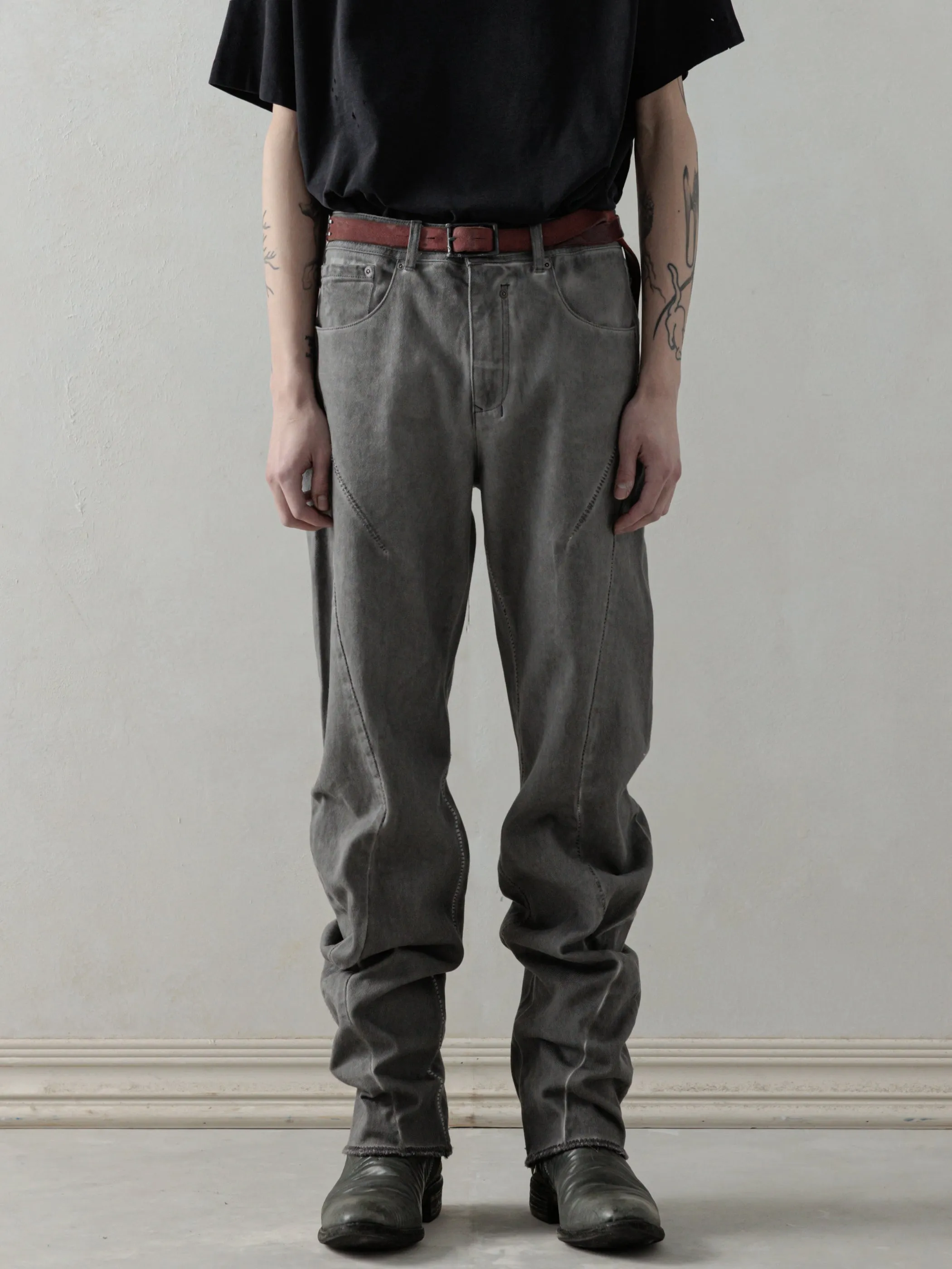 25SS|E-cut Jeans (Cold Dyed Grey) sold by Professor E.