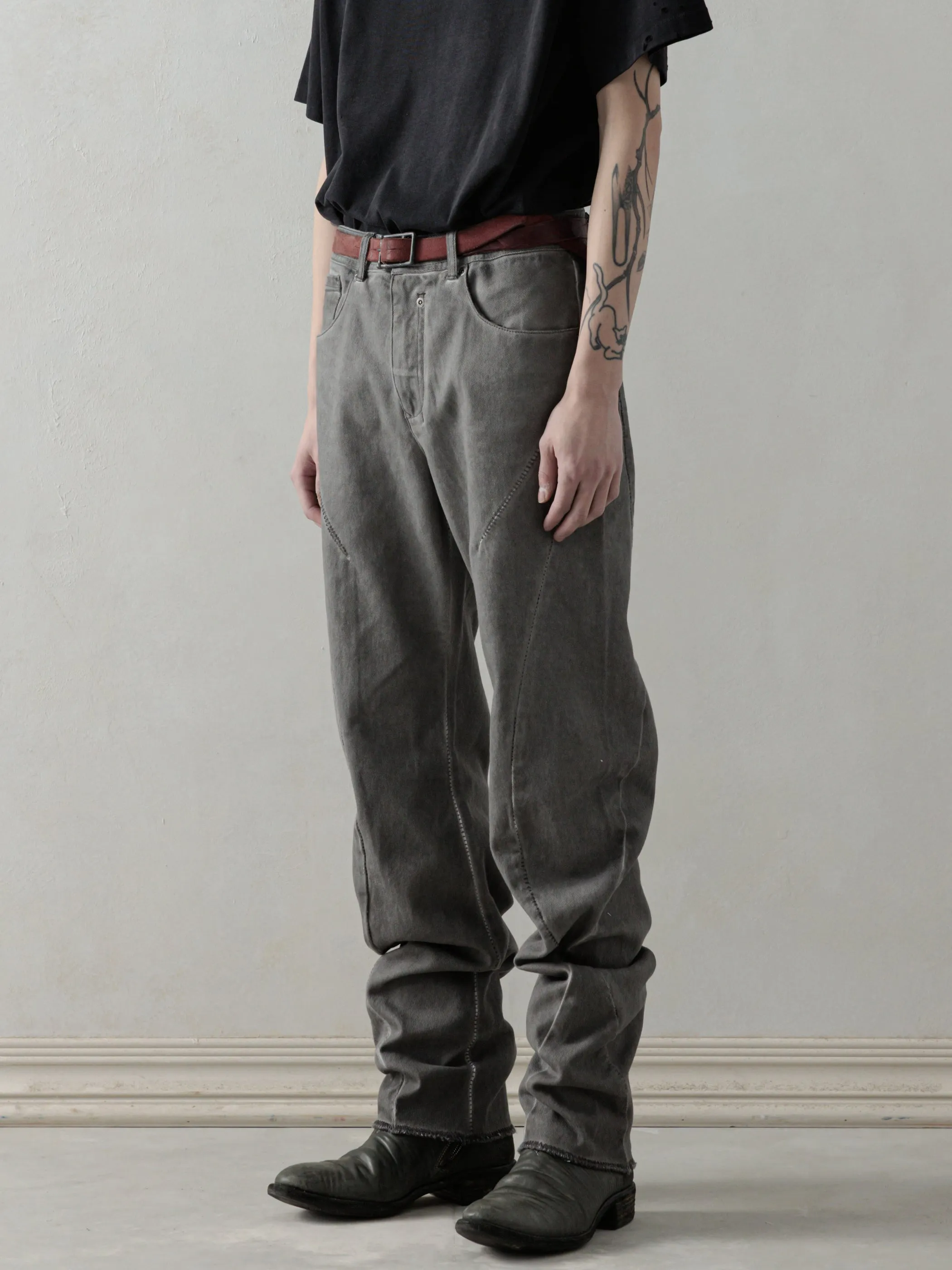 25SS|E-cut Jeans (Cold Dyed Grey) sold by Professor E. product image thumbnail 2