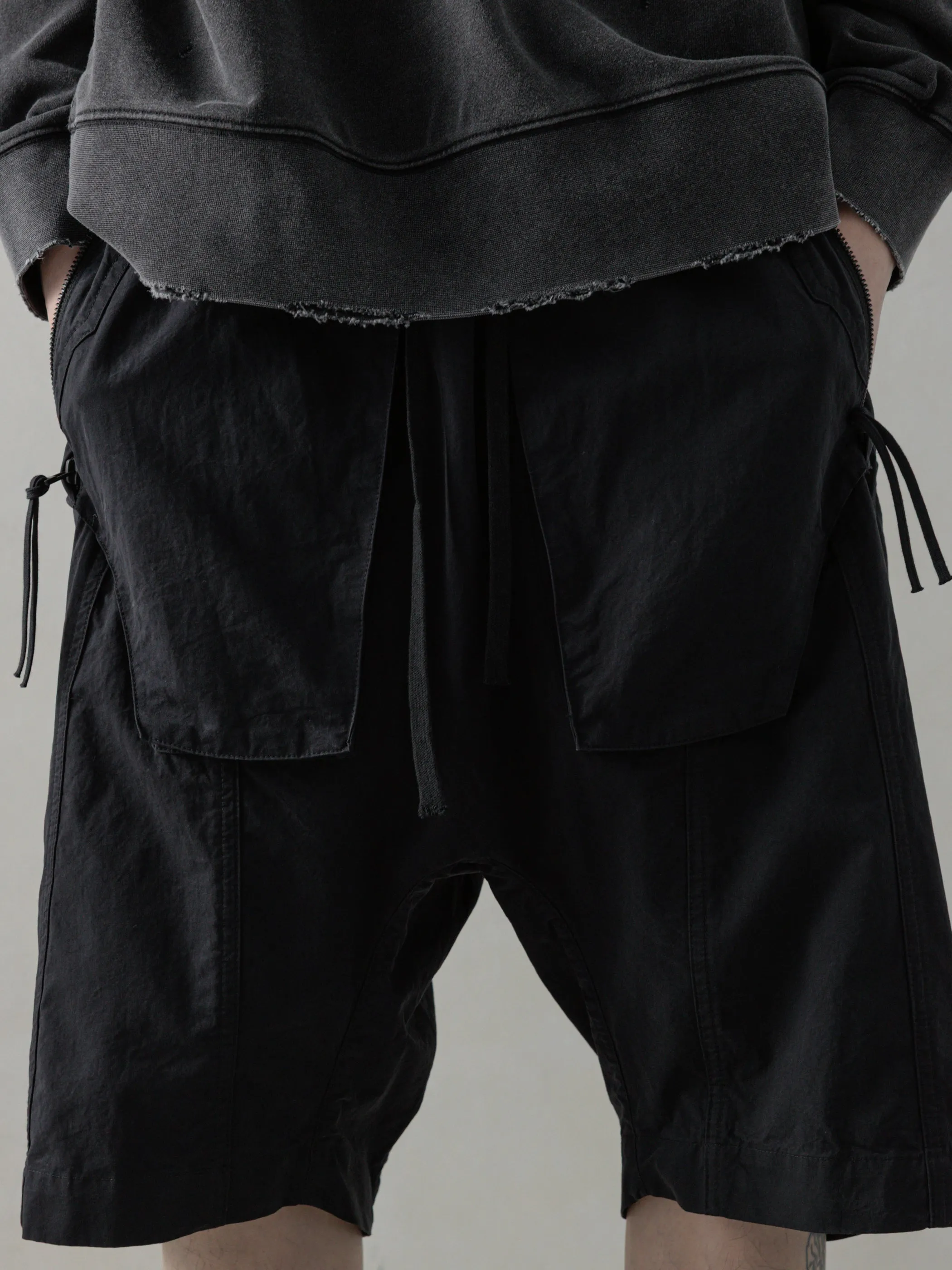 25SS|Object-dyed Shorts (Black) sold by Professor E. product image thumbnail 5