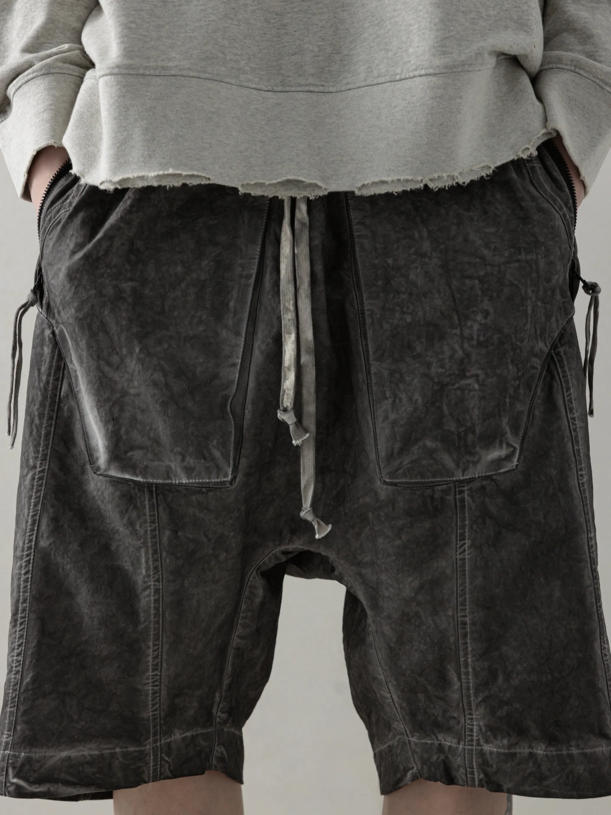 25SS|Object-dyed Shorts (Dyed Grey) sold by Professor E. product image thumbnail 5