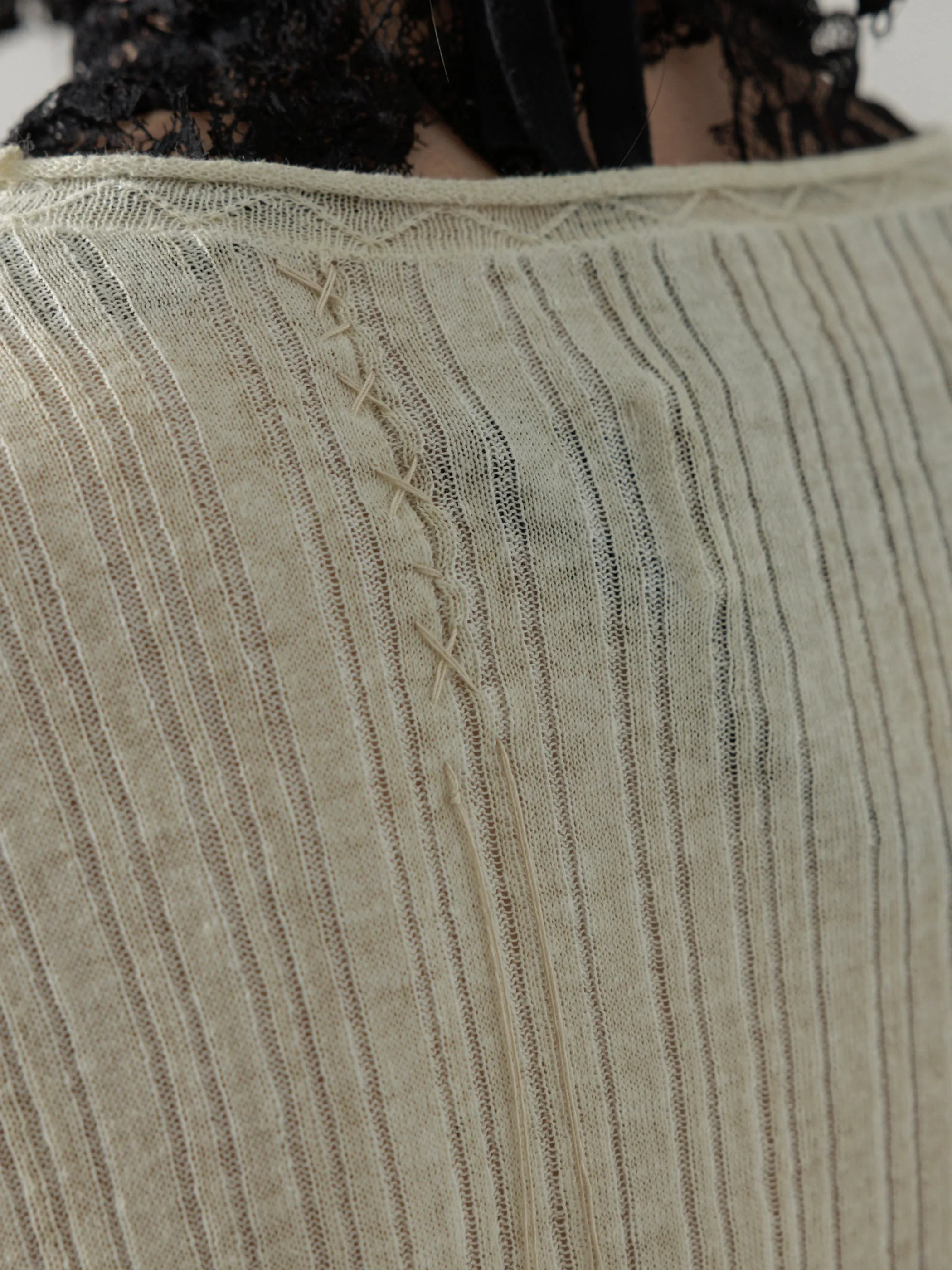 25SS|Semi-sheer Dirt Knit (Beige) sold by Professor E. product image thumbnail 4