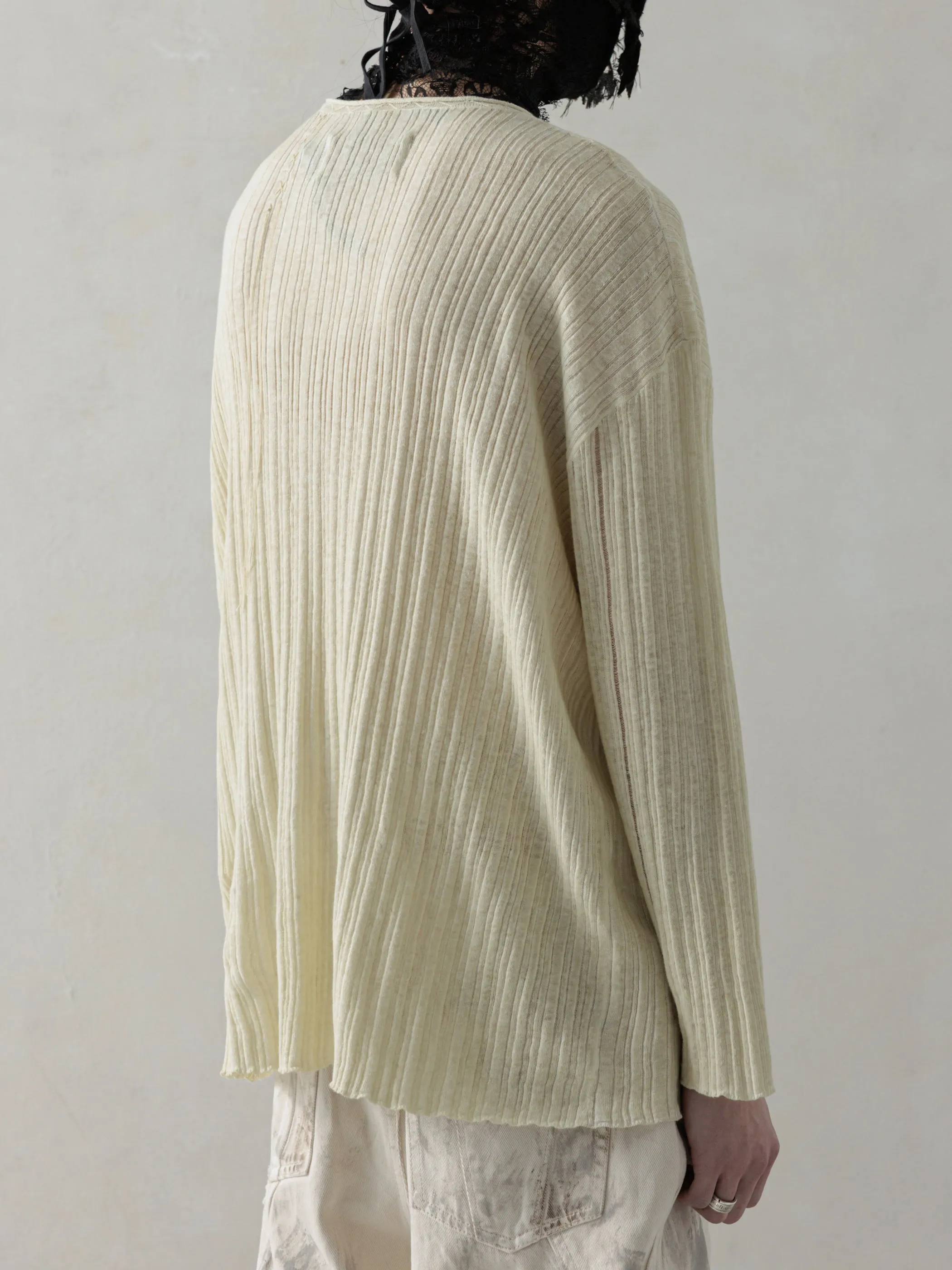 25SS|Semi-sheer Dirt Knit (Beige) sold by Professor E. product image thumbnail 3