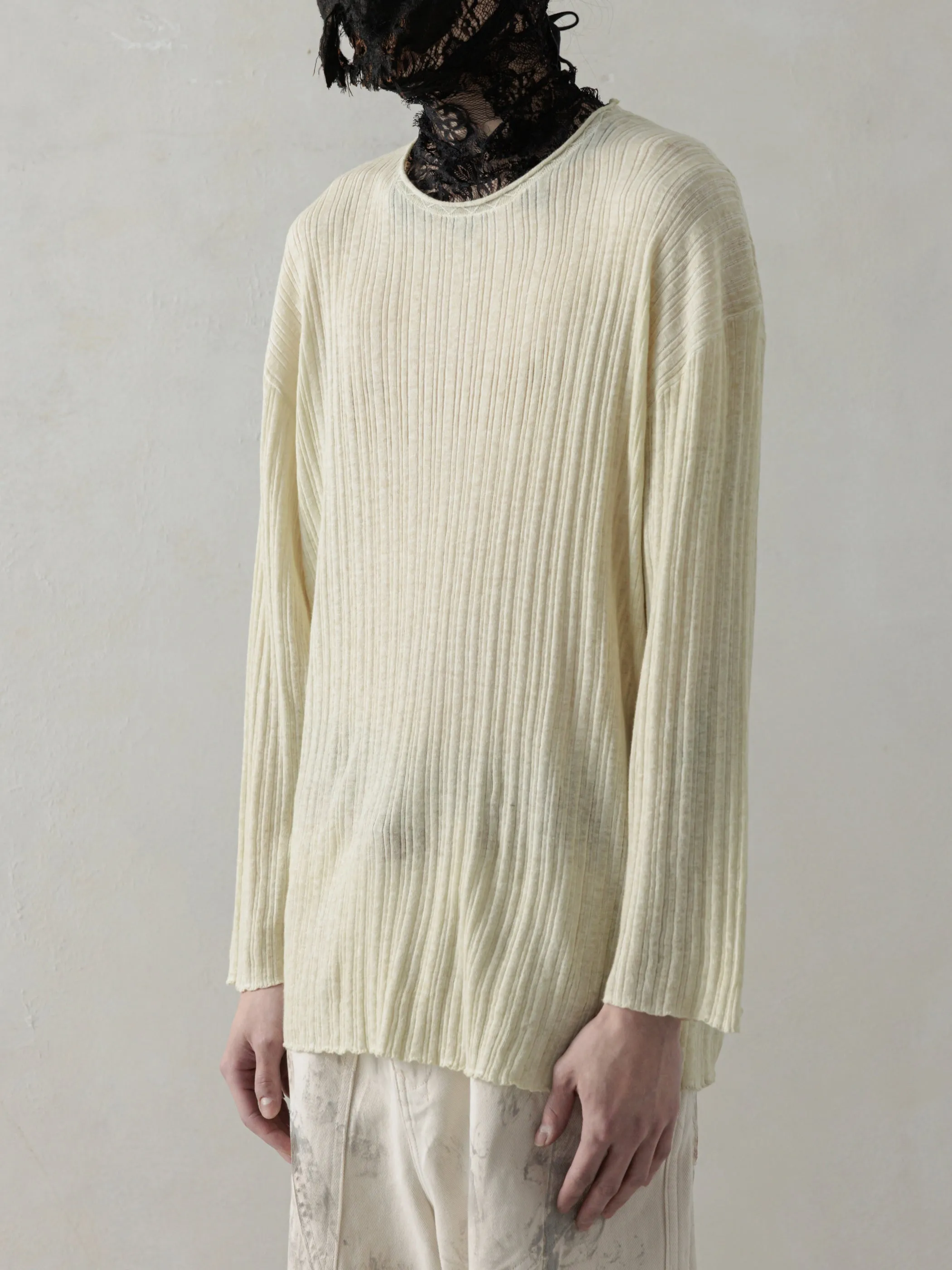 25SS|Semi-sheer Dirt Knit (Beige) sold by Professor E. product image thumbnail 2