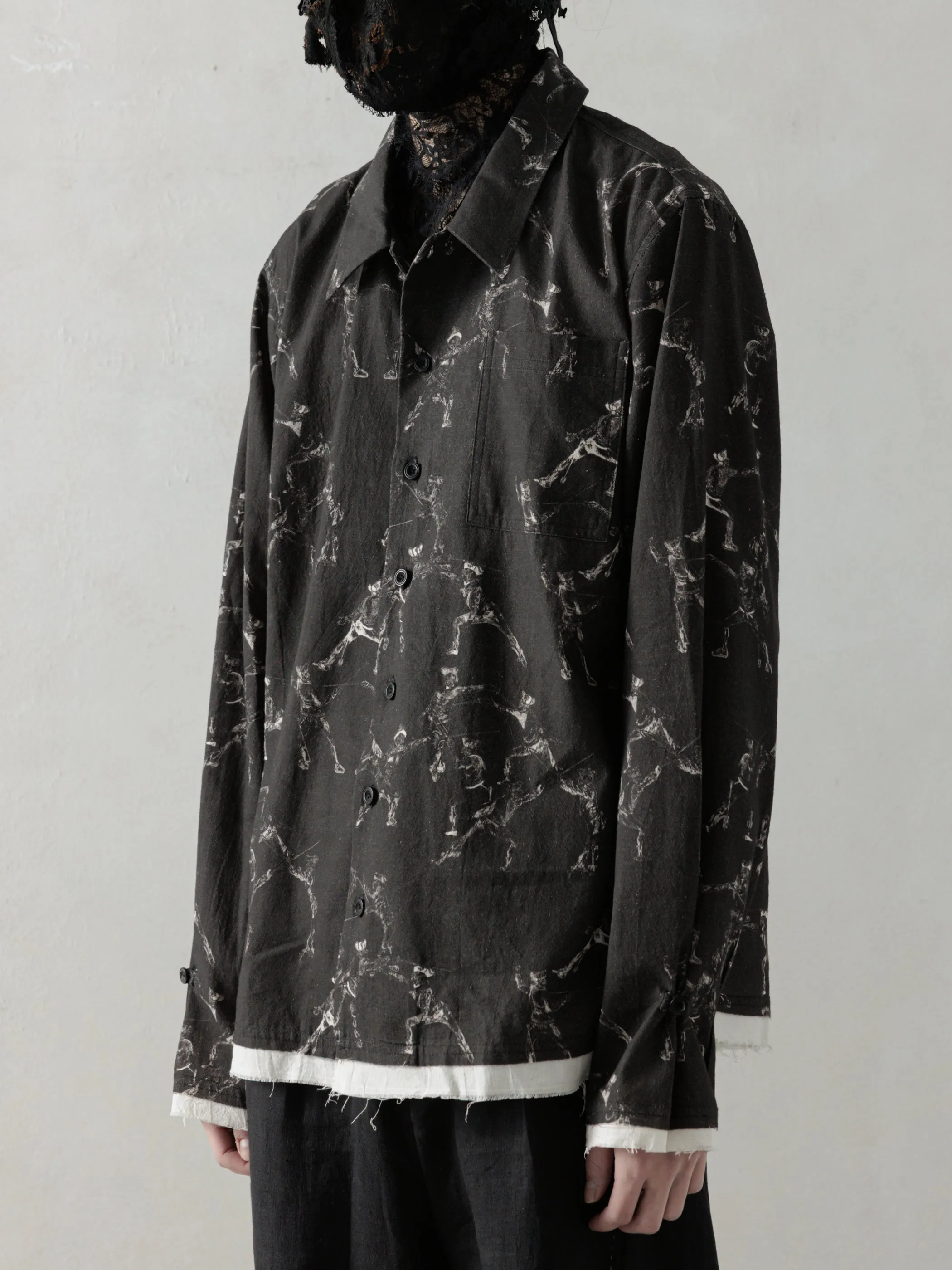 25SS|Seasonal Print LS (Black) sold by Professor E. product image thumbnail 2