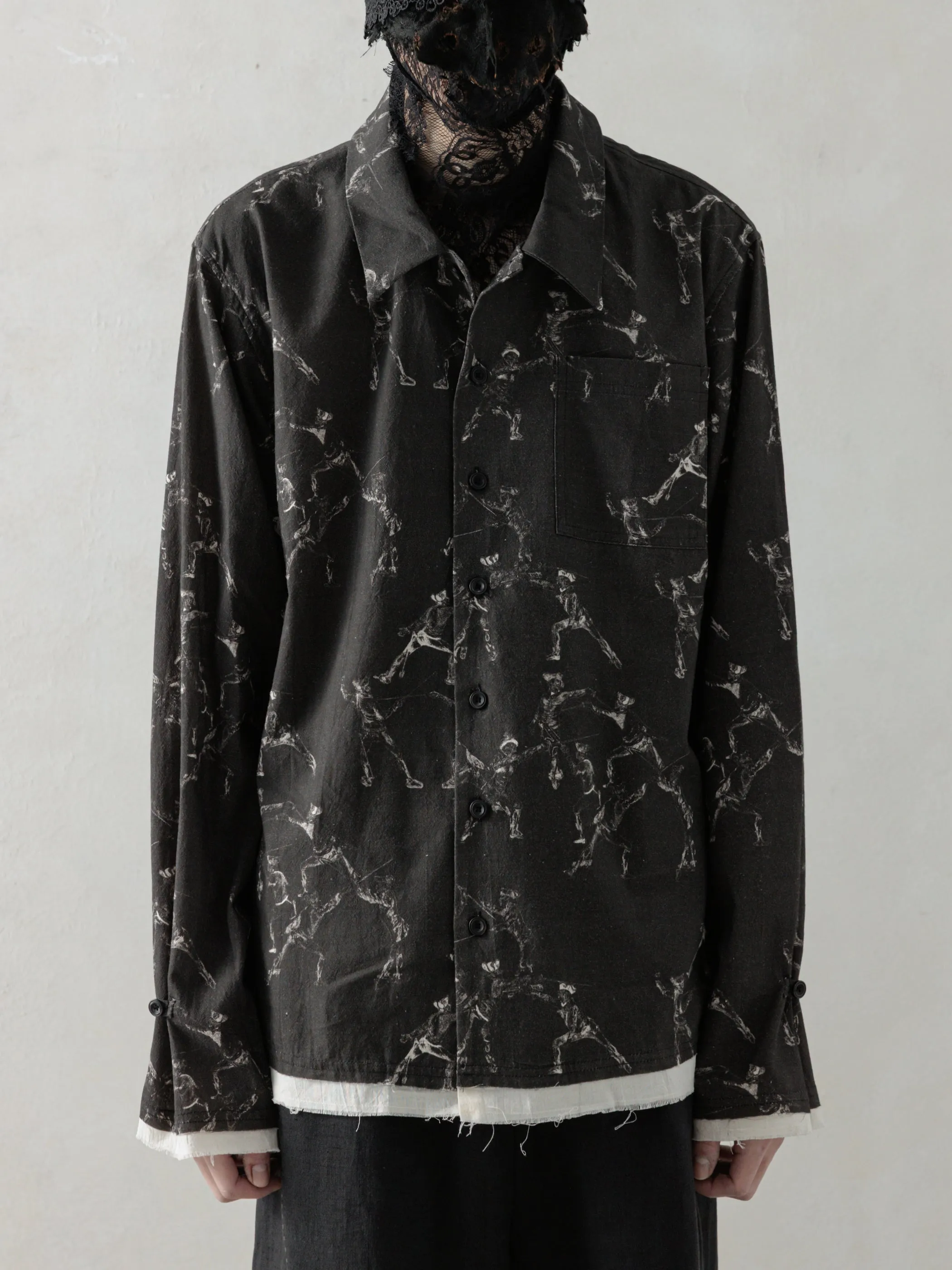 25SS|Seasonal Print LS (Black) sold by Professor E.