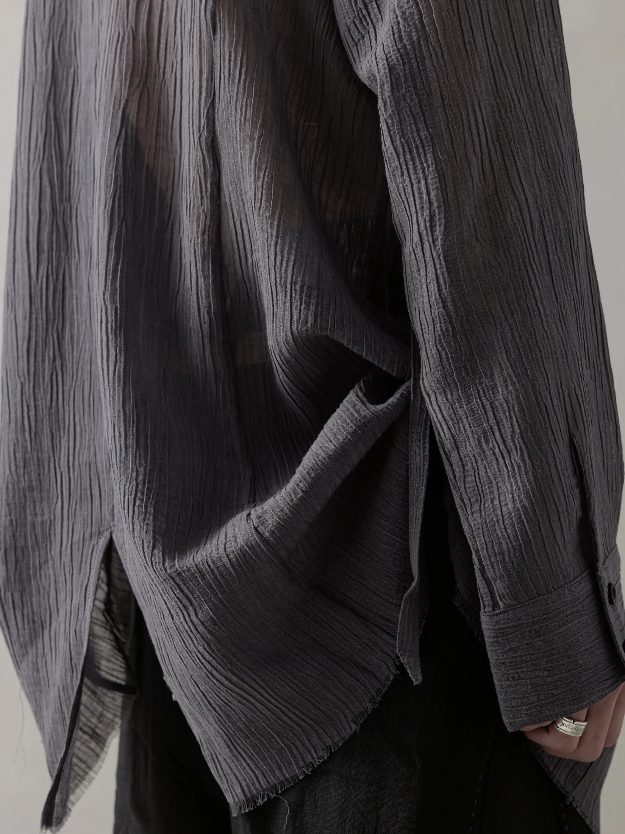 25SS|Prick Stitch Tunic (Grey) sold by Professor E. product image thumbnail 4