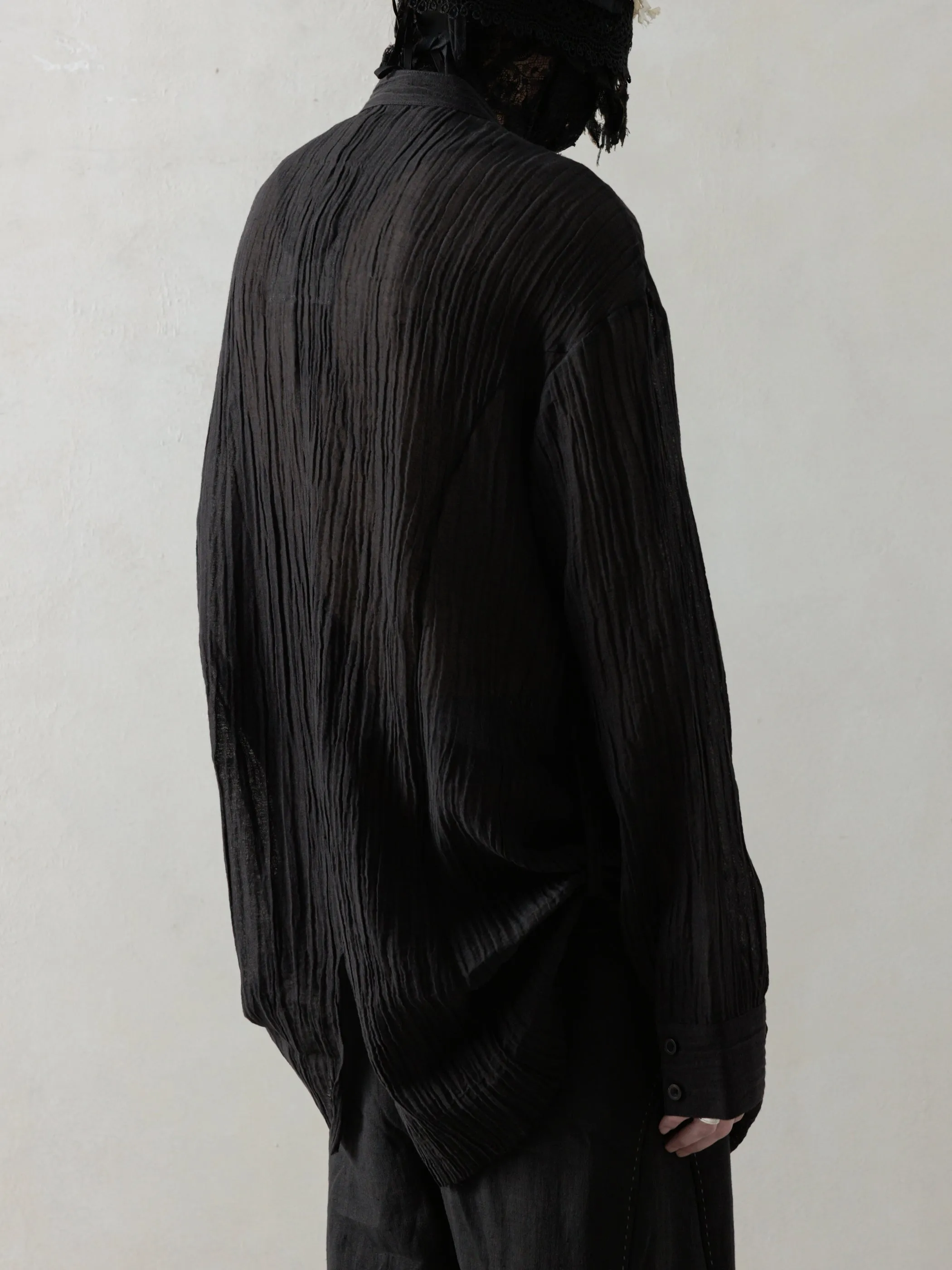 25SS|Prick Stitch Tunic (Black) sold by Professor E. product image thumbnail 3