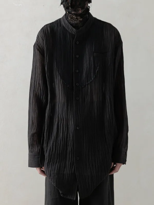 25SS｜Prick Stitch Tunic (Black) made by Professor E.