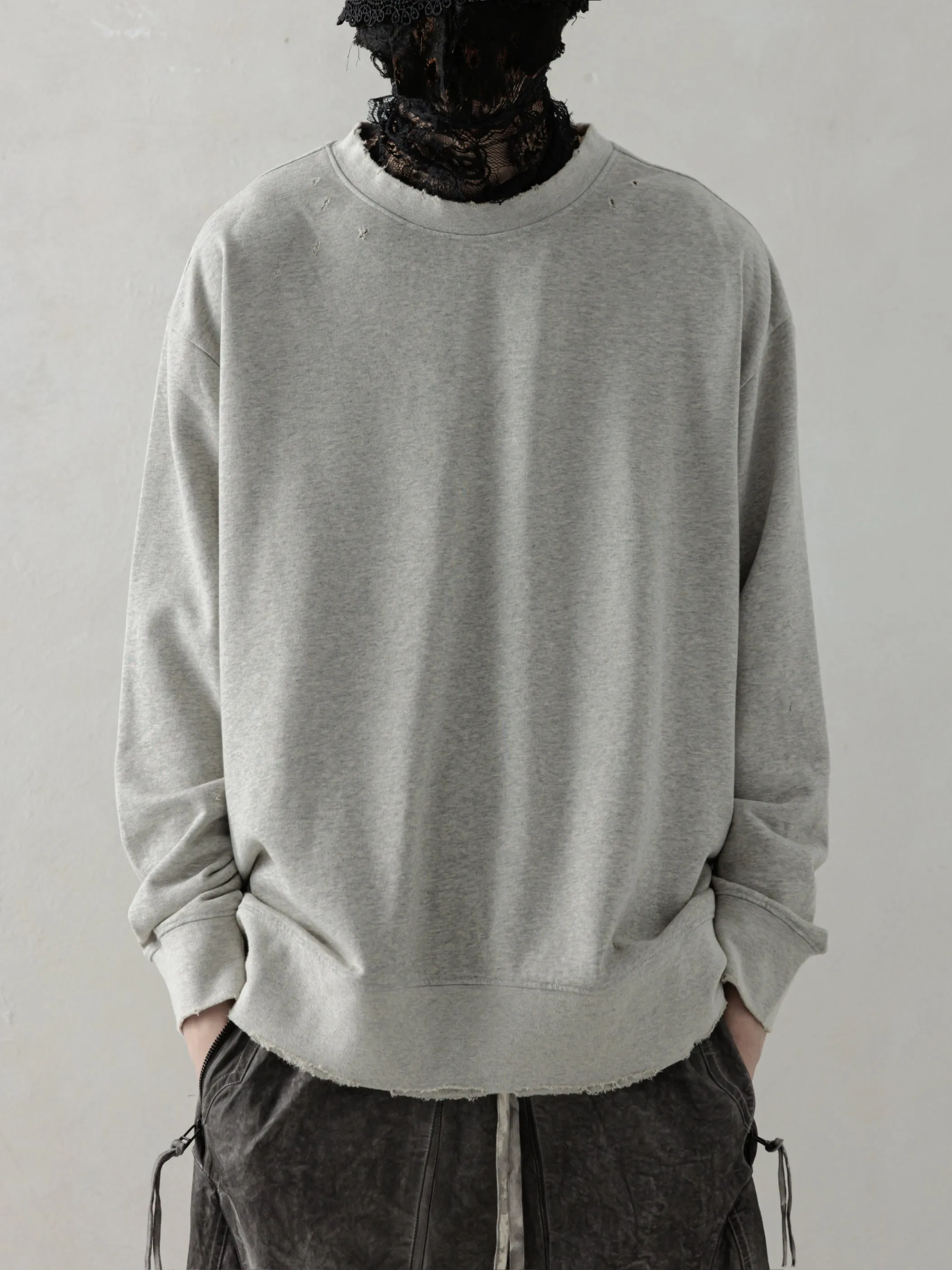 25SS|Distressed LS (Grey) sold by Professor E.
