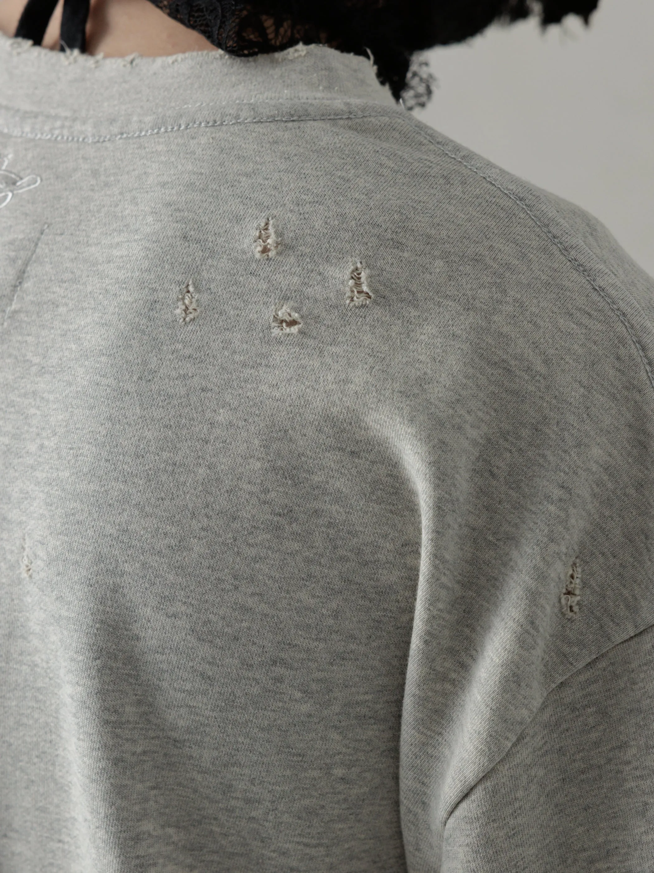 25SS|Distressed LS (Grey) sold by Professor E. product image thumbnail 4