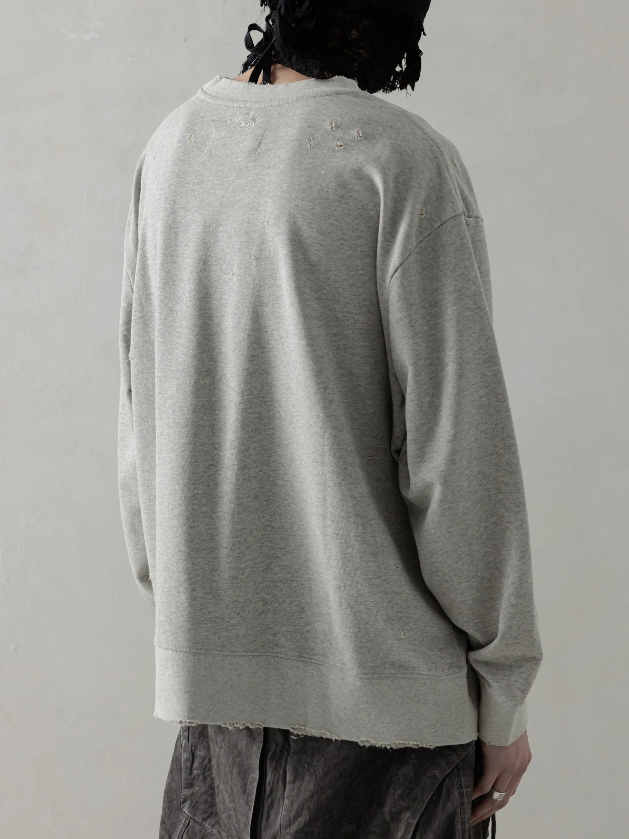 25SS|Distressed LS (Grey) sold by Professor E. product image thumbnail 3