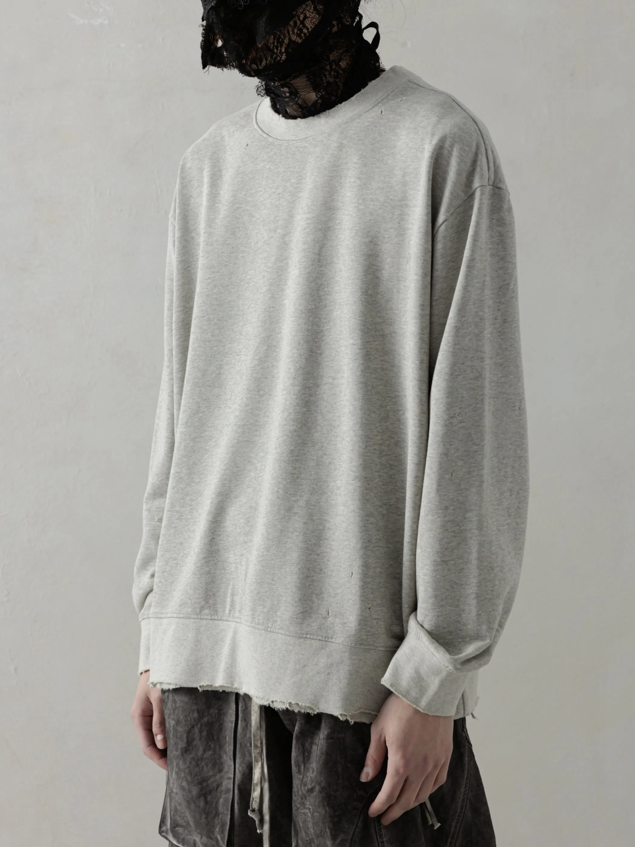25SS|Distressed LS (Grey) sold by Professor E. product image thumbnail 2