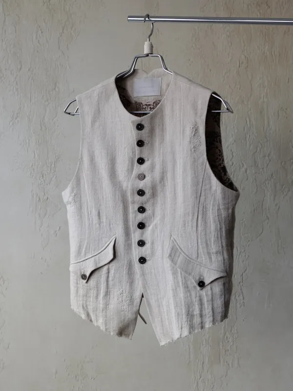 Forgotten Materials｜0222 / Waistcoat (Beige) sold by Professor E.