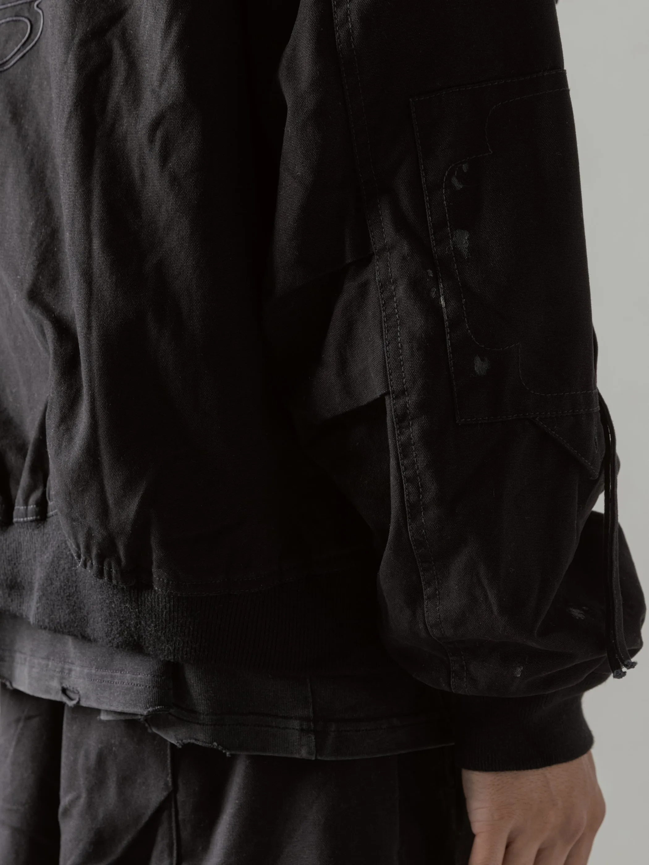 24FW|Parachute Cargo Bomber (Black) sold by Professor E. product image thumbnail 5