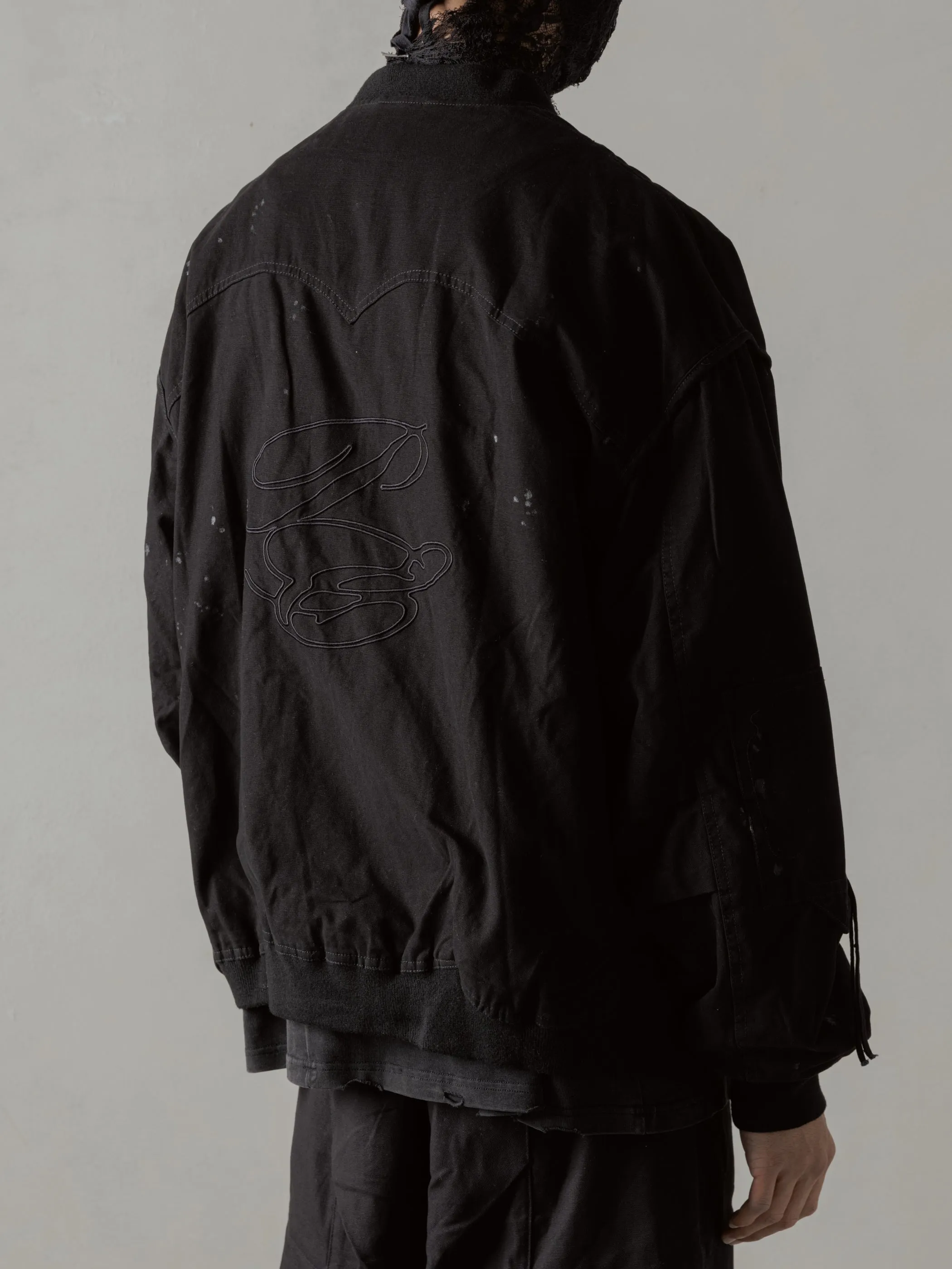 24FW|Parachute Cargo Bomber (Black) sold by Professor E. product image thumbnail 3