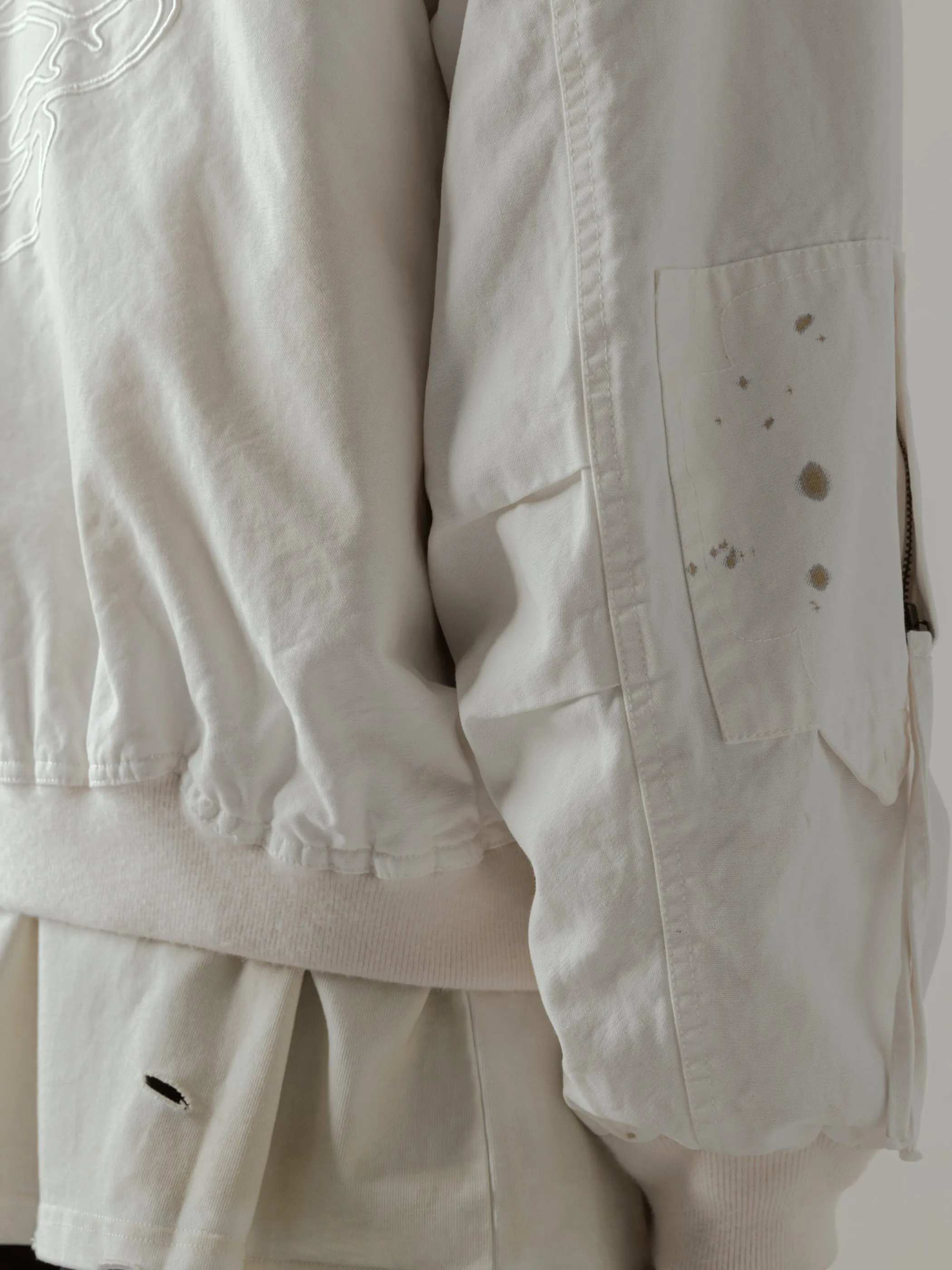 24FW|Parachute Cargo Bomber (Beige) sold by Professor E. product image thumbnail 5