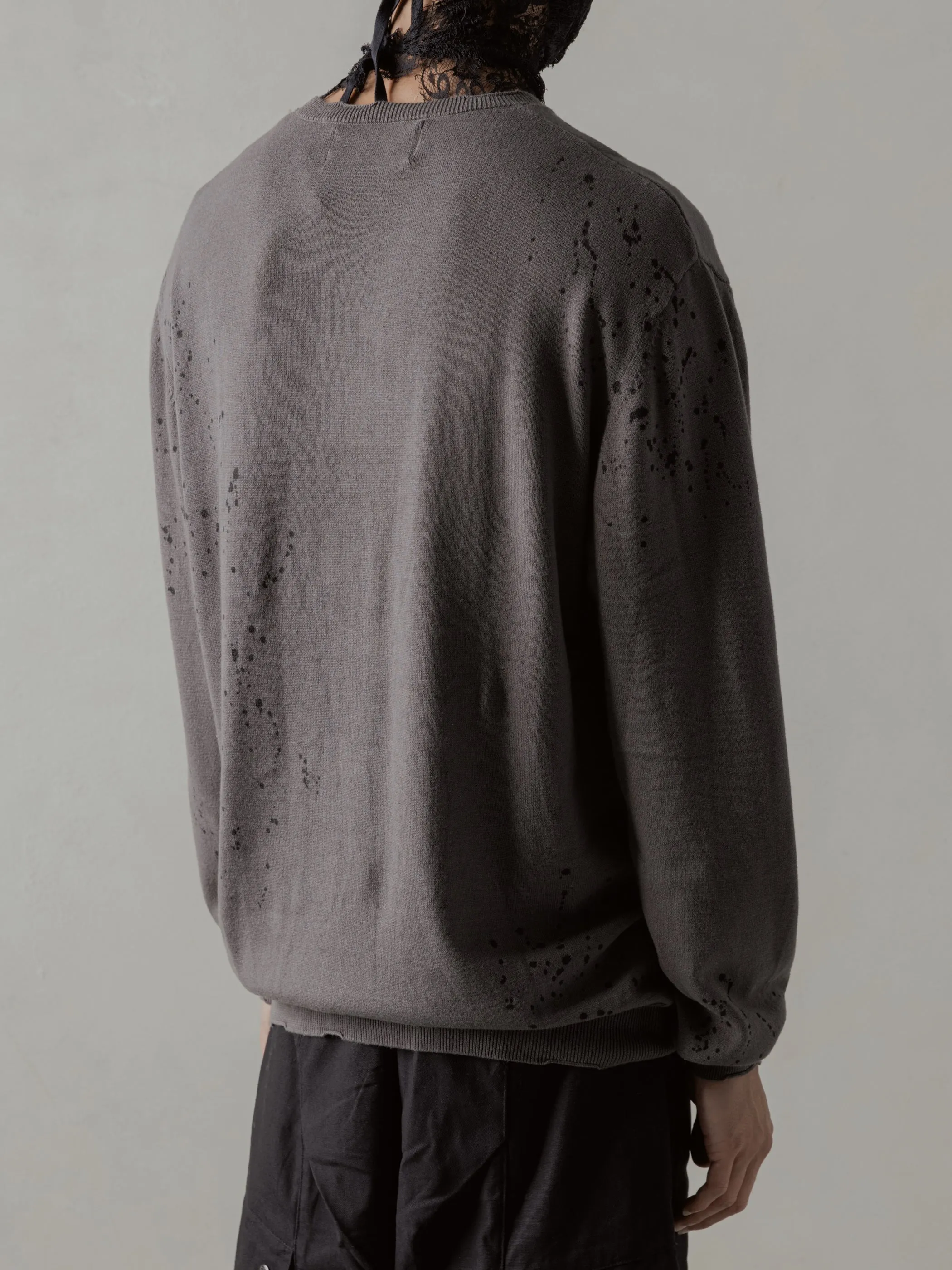 24FW|Tainted Knit (Grey) sold by Professor E. product image thumbnail 3