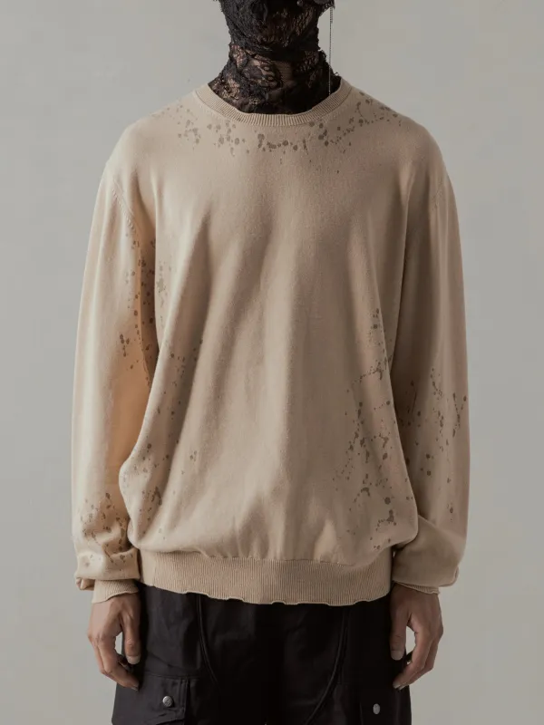 24FW｜Tainted Knit (Beige) sold by Professor E.