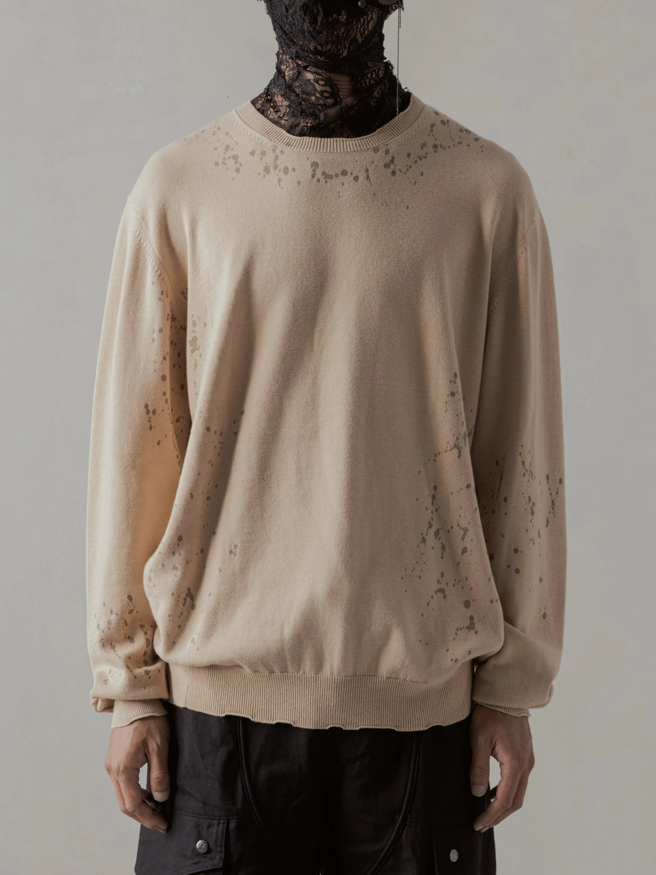 24FW|Tainted Knit (Beige) sold by Professor E.
