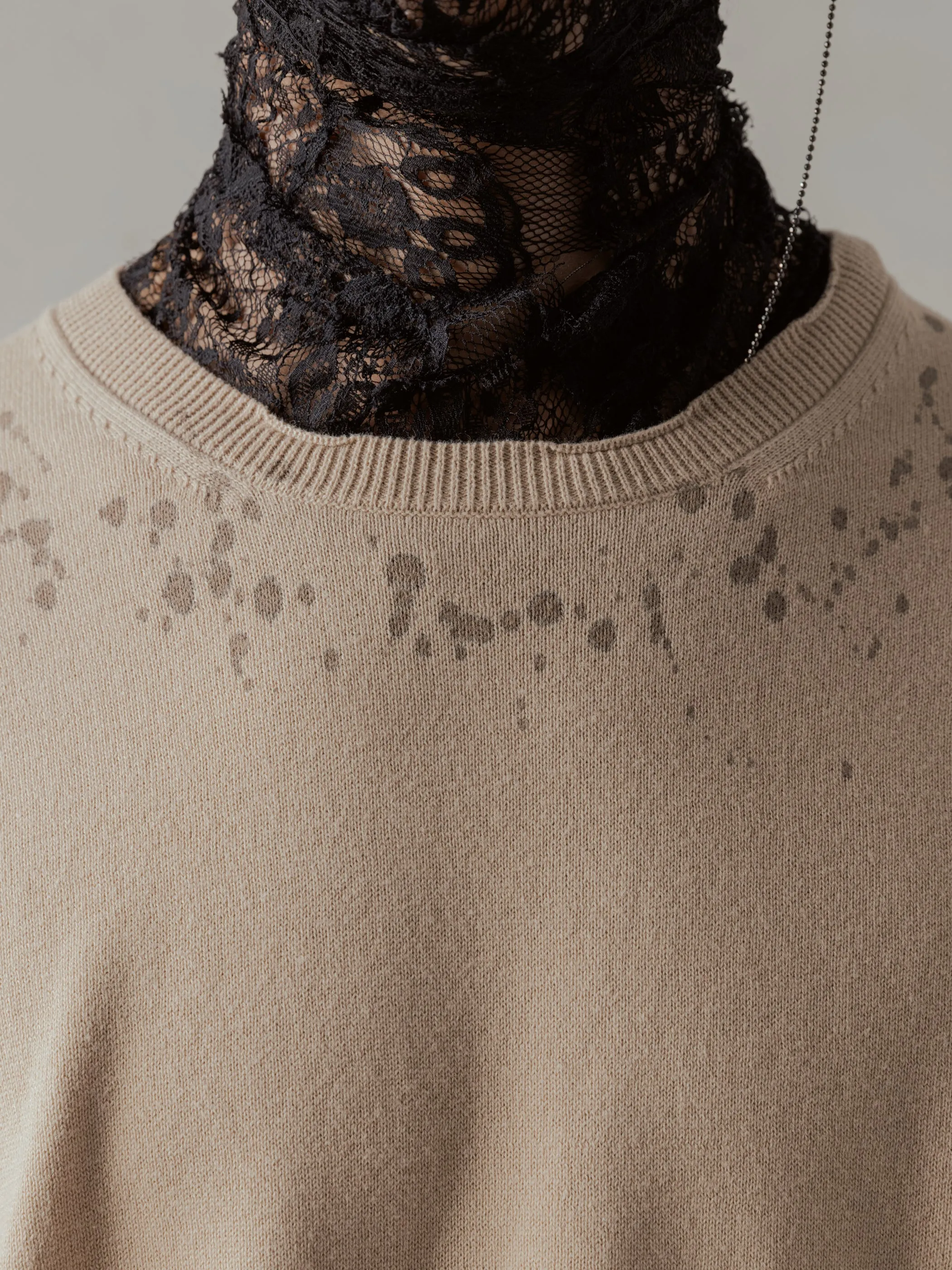 24FW|Tainted Knit (Beige) sold by Professor E. product image thumbnail 5