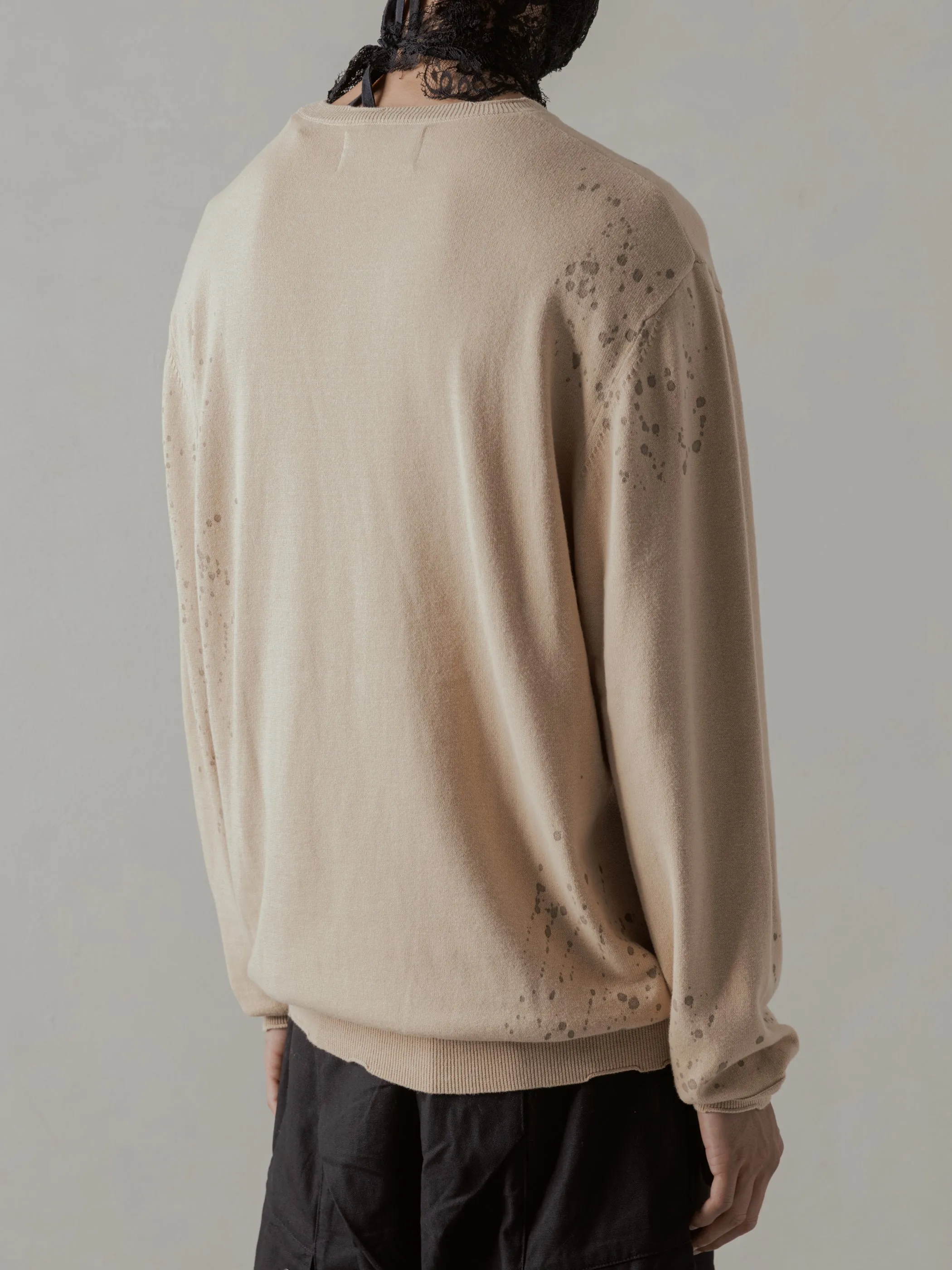24FW|Tainted Knit (Beige) sold by Professor E. product image thumbnail 3