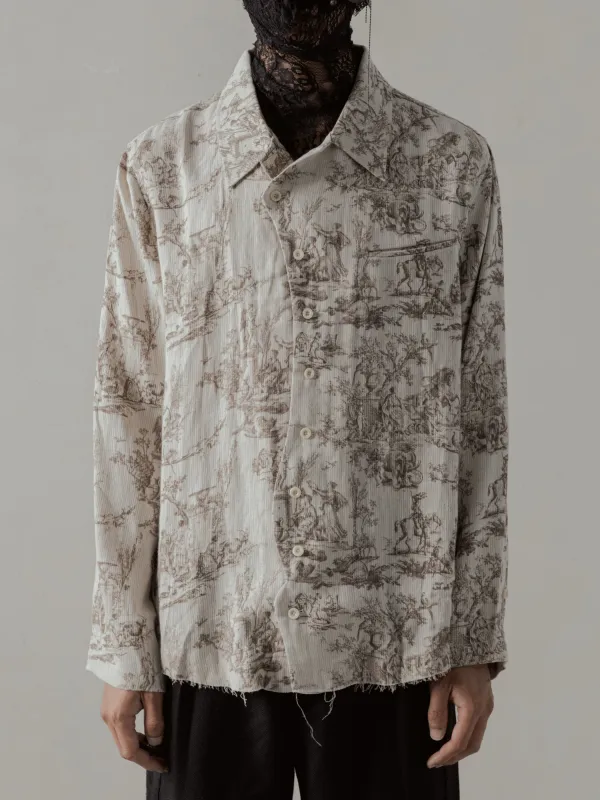 24FW|Seasonal Print LS (Beige) sold by Professor E.