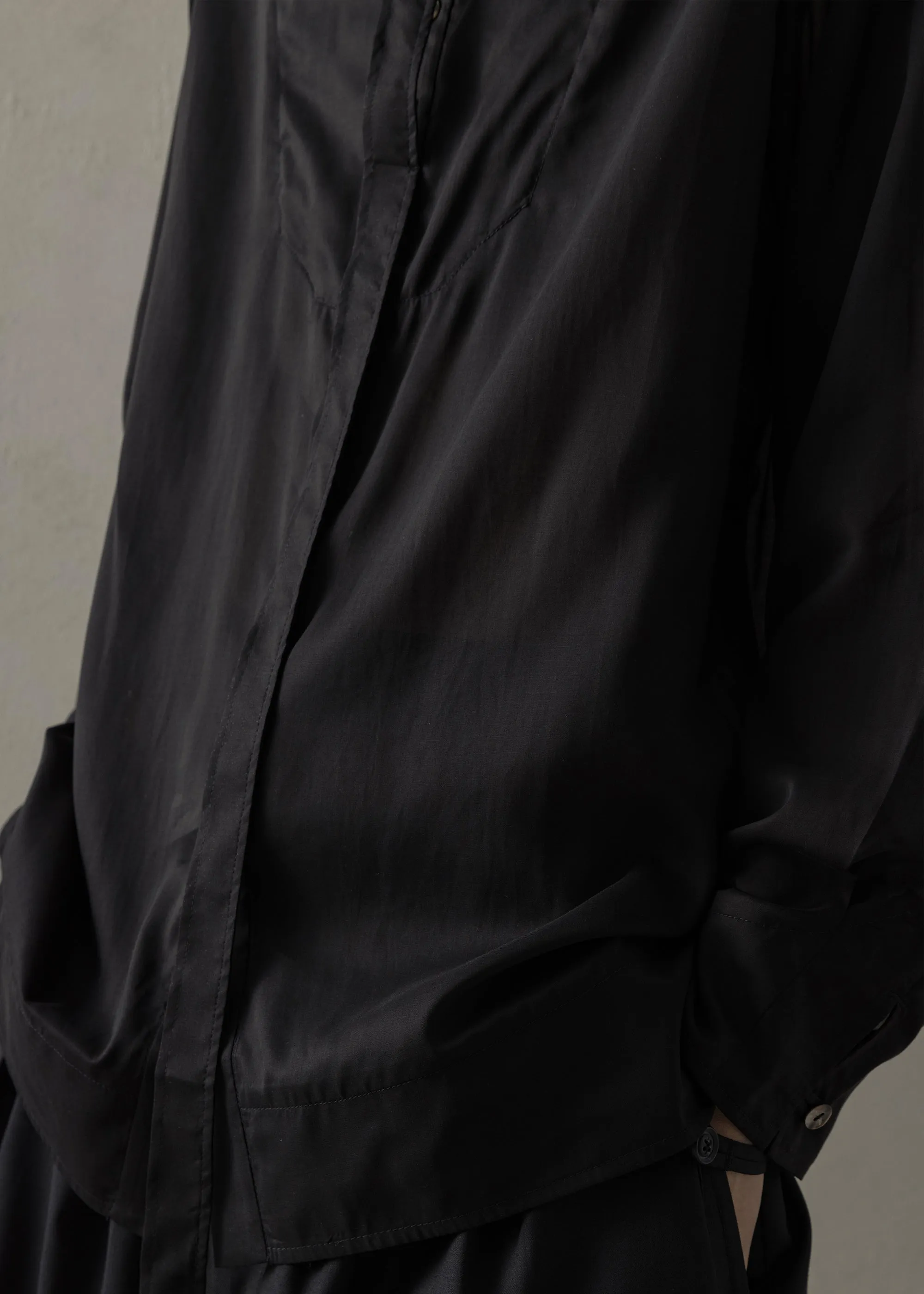 24SS|Translucent Tunic (Black) sold by Professor E. product image thumbnail 4