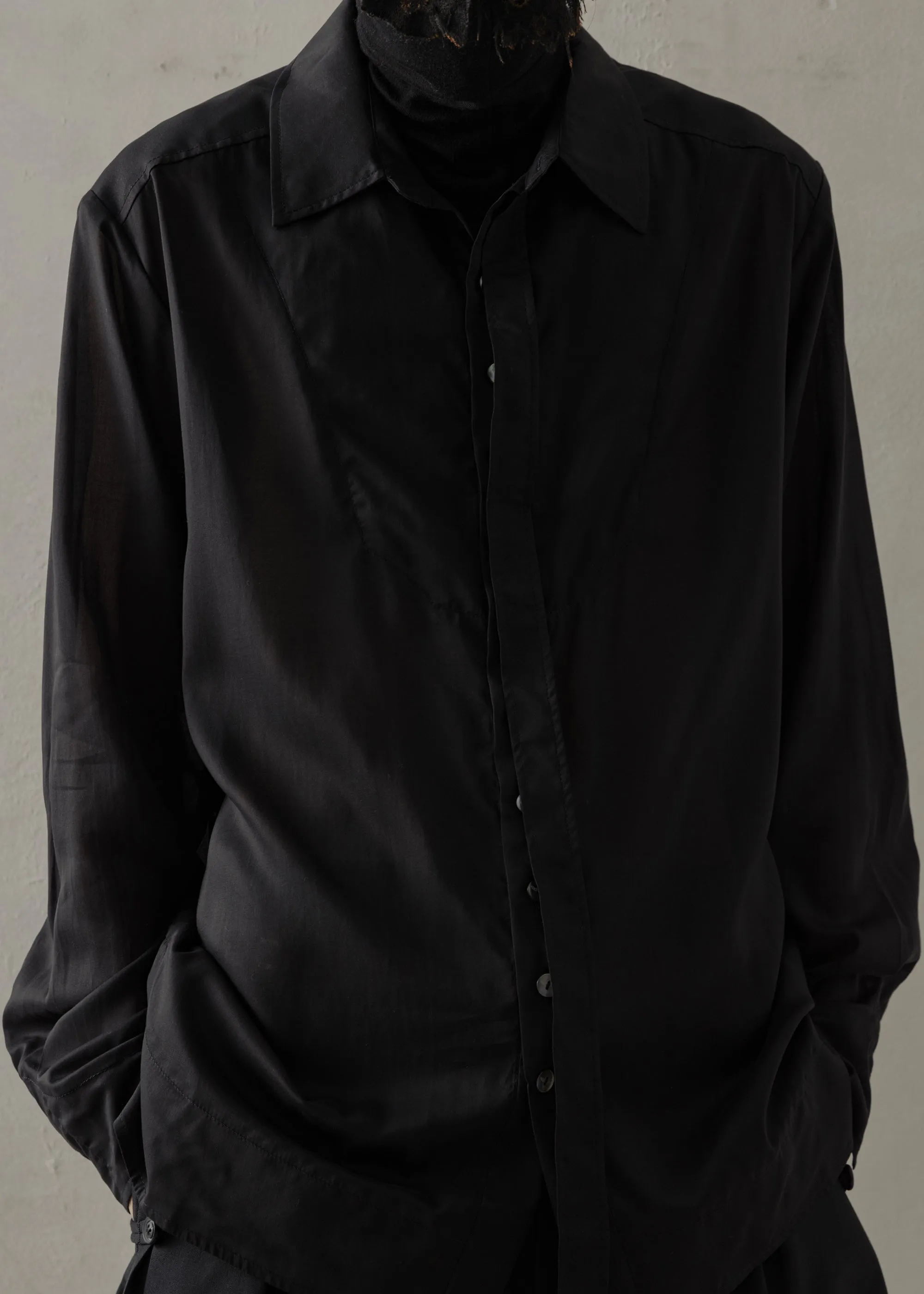 24SS|Translucent Tunic (Black) sold by Professor E. product image thumbnail 3