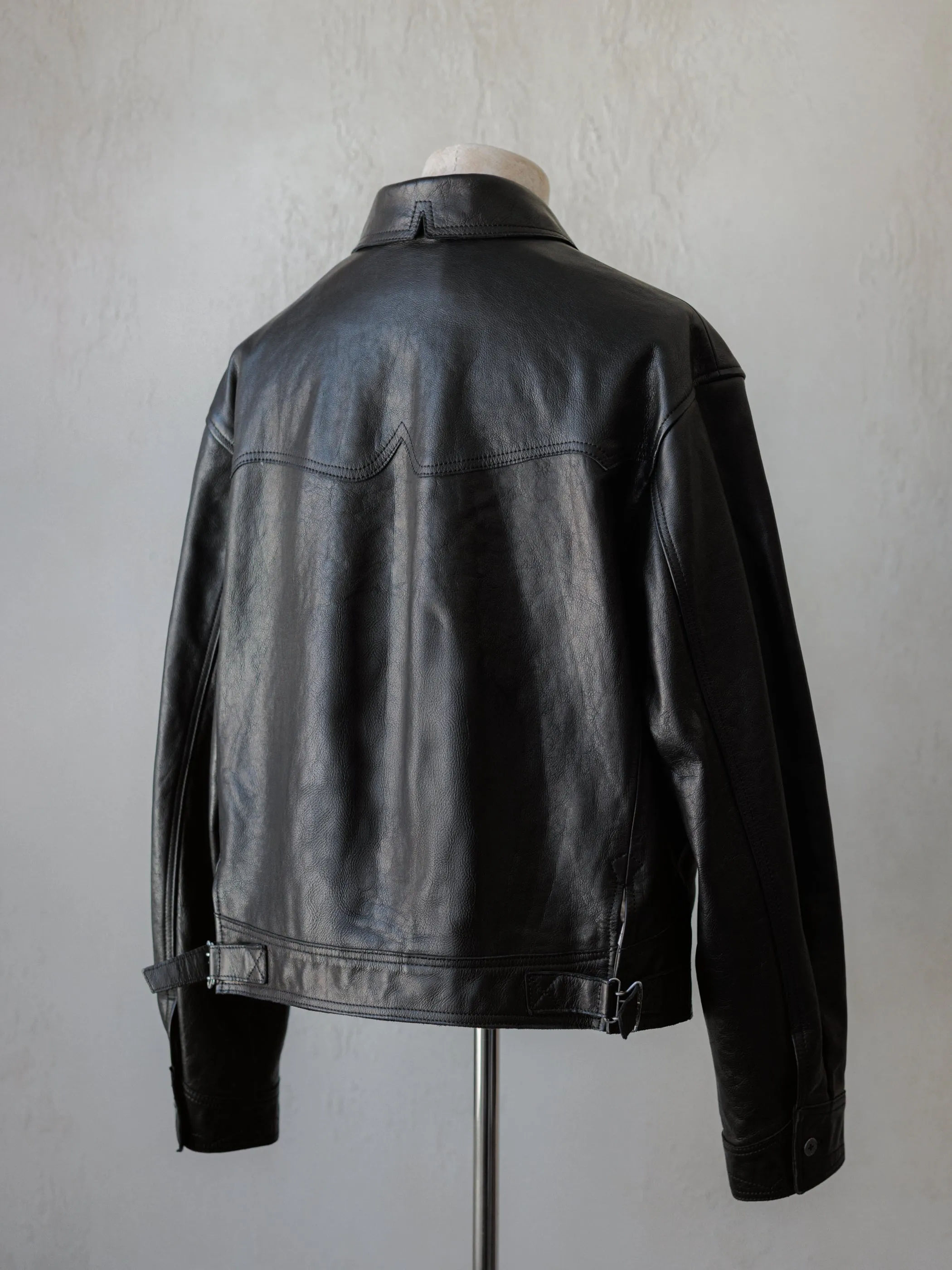 Forgotten Materials|Cyclist Leather Jacket sold by Professor E. product image thumbnail 5