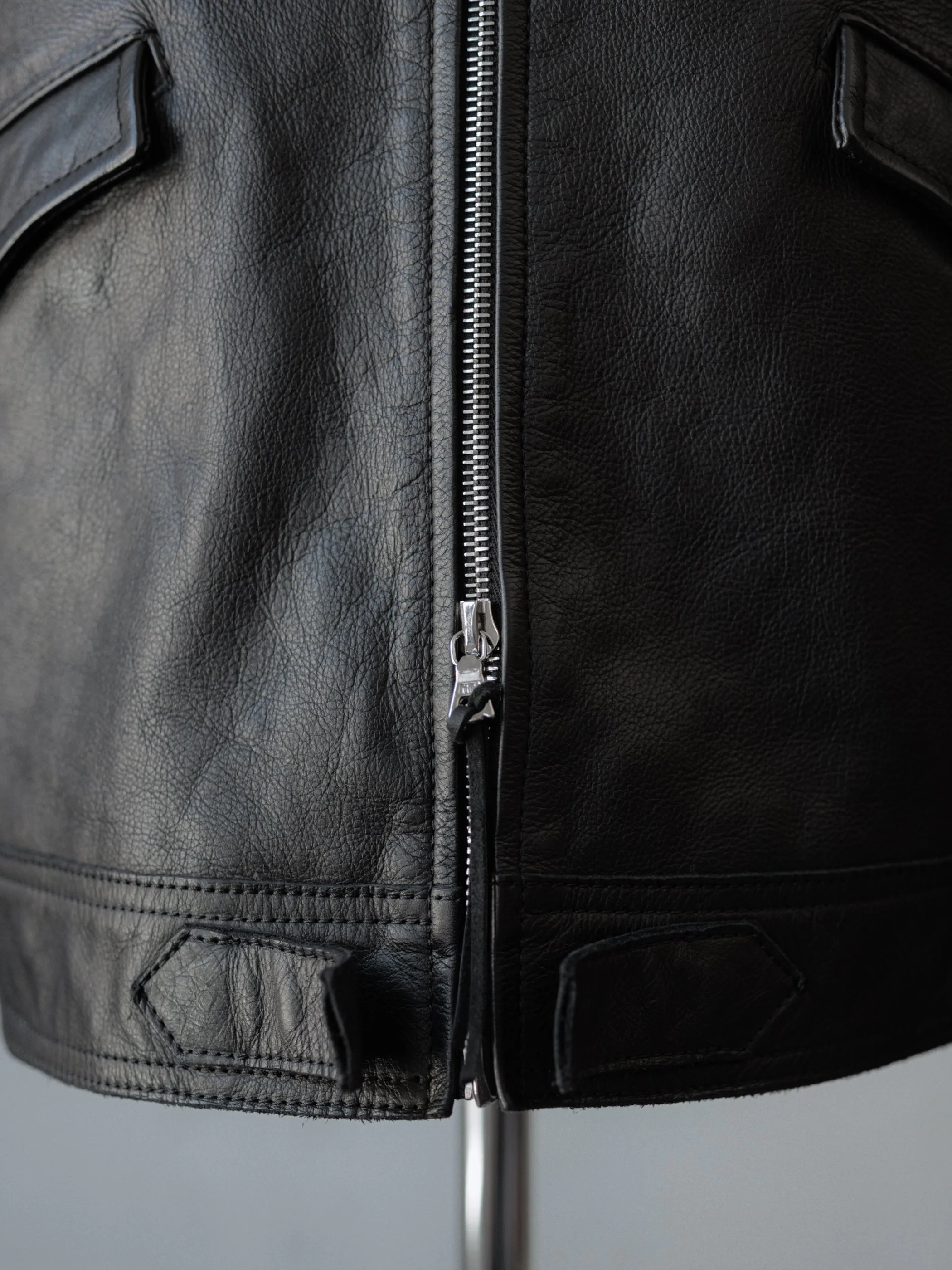 Forgotten Materials|Cyclist Leather Jacket sold by Professor E. product image thumbnail 2