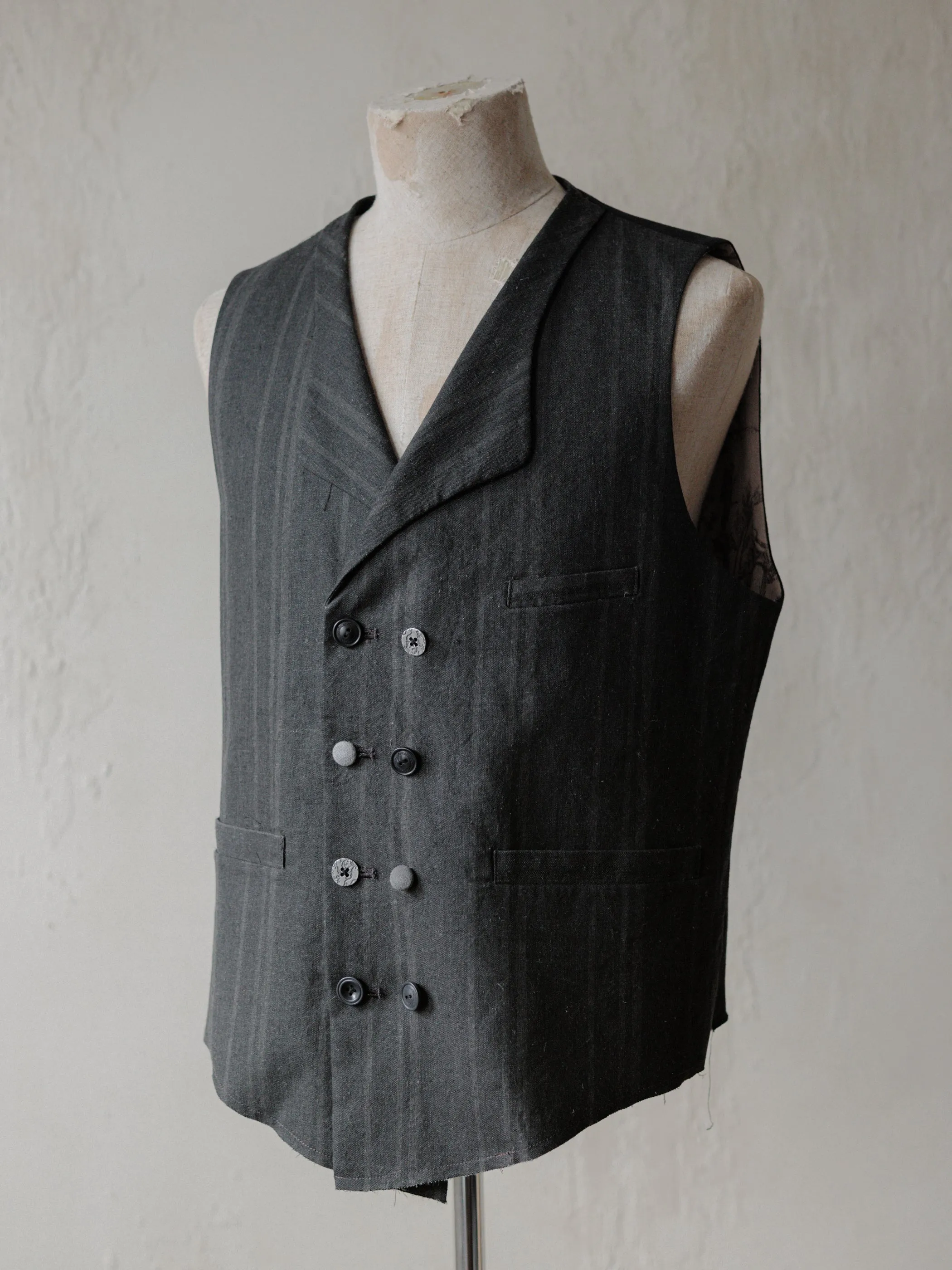 Forgotten Materials|Double Breasted Waistcoat sold by Professor E.