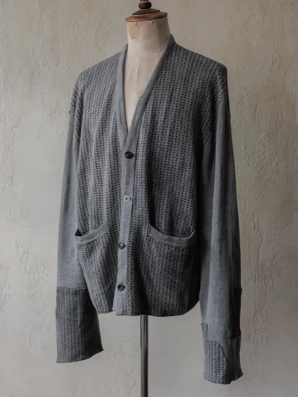 Forgotten Materials|0222/ Aged Knit Cardigan made by Professor E.
