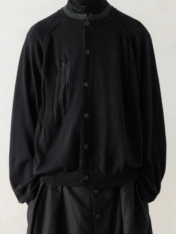 26SS|Distressed Cardigan made by Professor E.