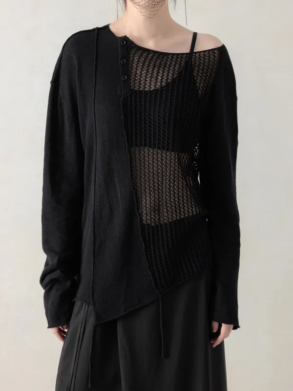 26SS WMS|Asymmetrical Knit Cover-up made by Professor E.