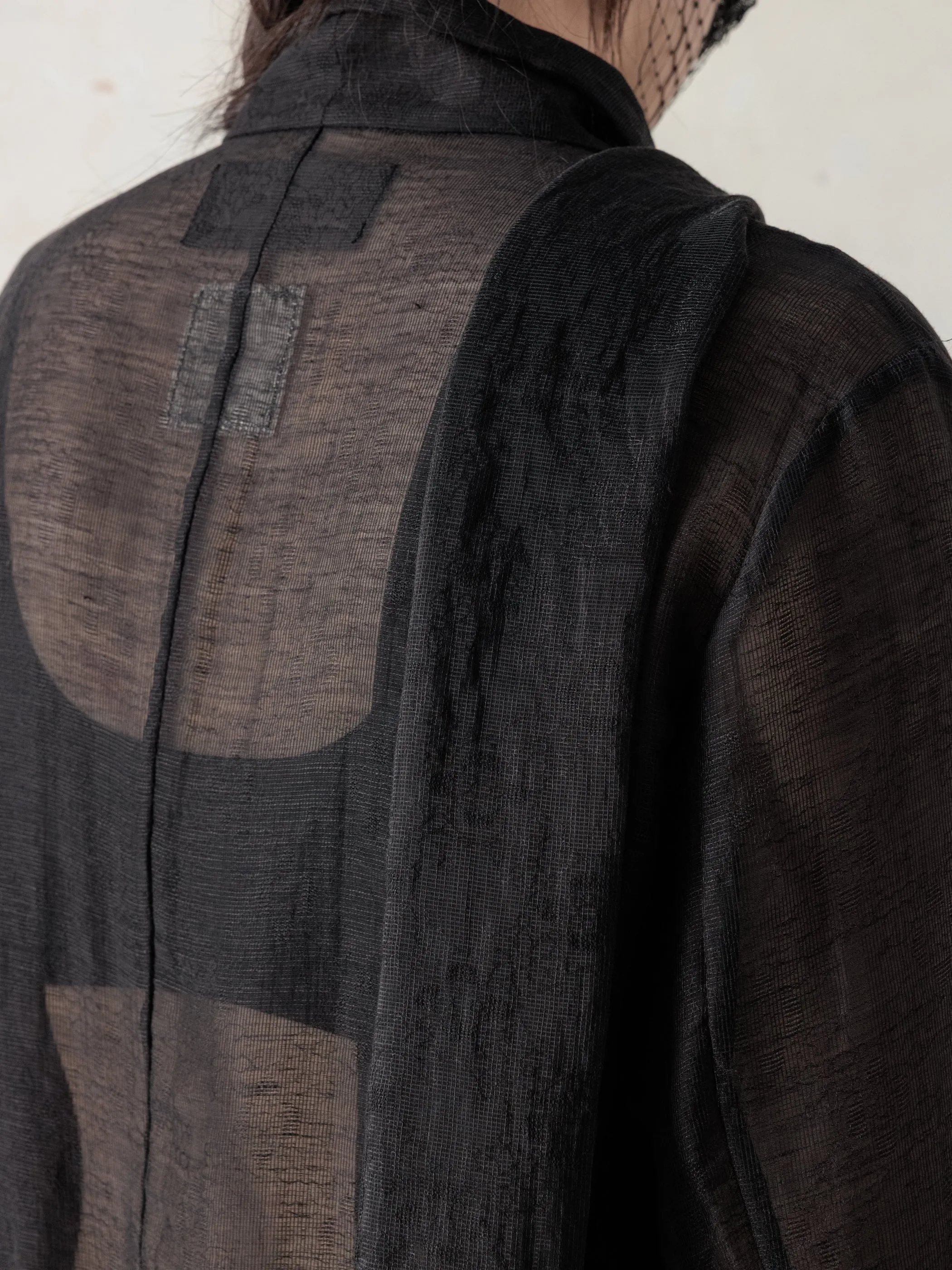 26SS WMS|Semi-Sheer Shirt (Black) sold by Professor E. product image thumbnail 4