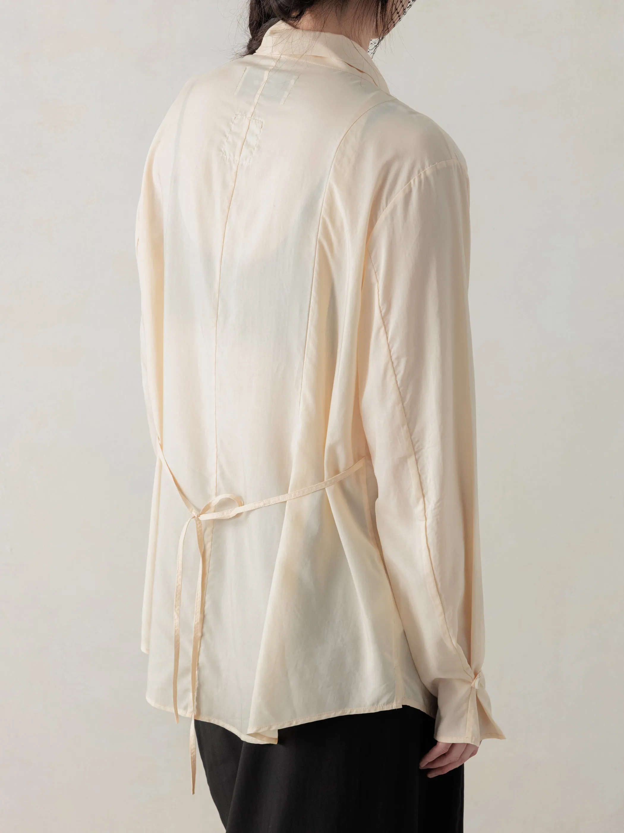 26SS WMS|Semi-Sheer Shirt (Beige) sold by Professor E. product image thumbnail 3