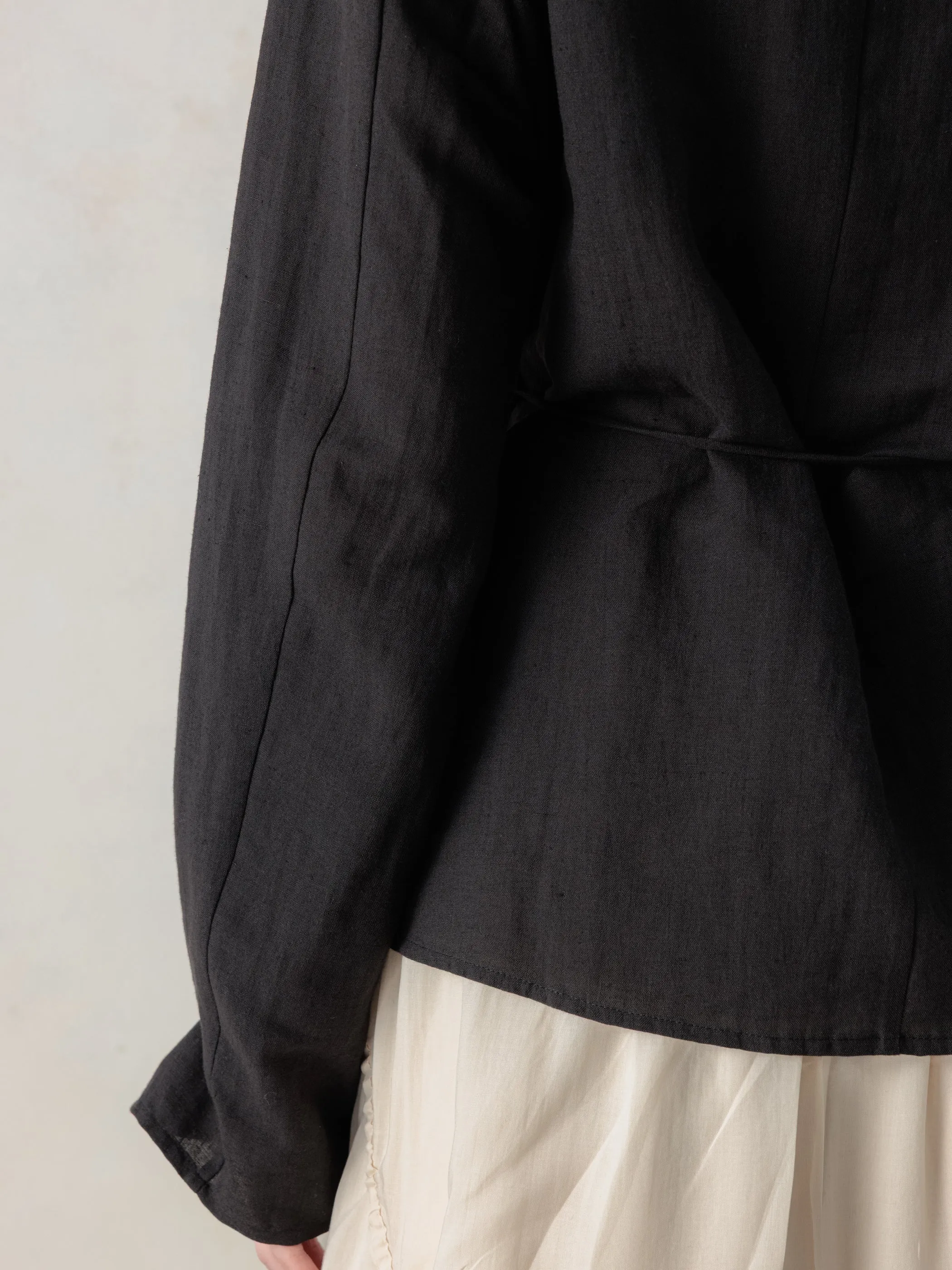 26SS WMS|Side Button Shirt (Black) sold by Professor E. product image thumbnail 4