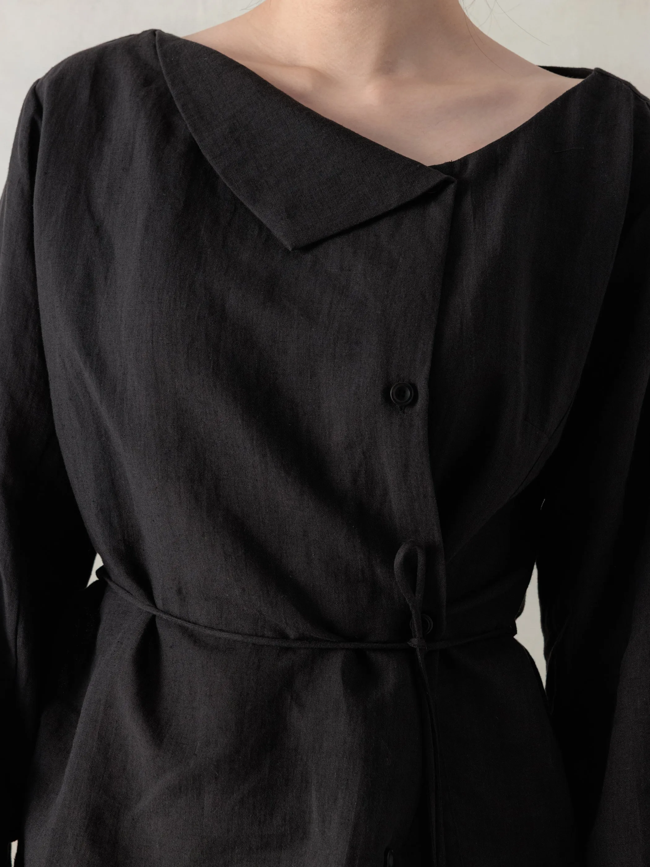 26SS WMS|Side Button Shirt (Black) sold by Professor E. product image thumbnail 5