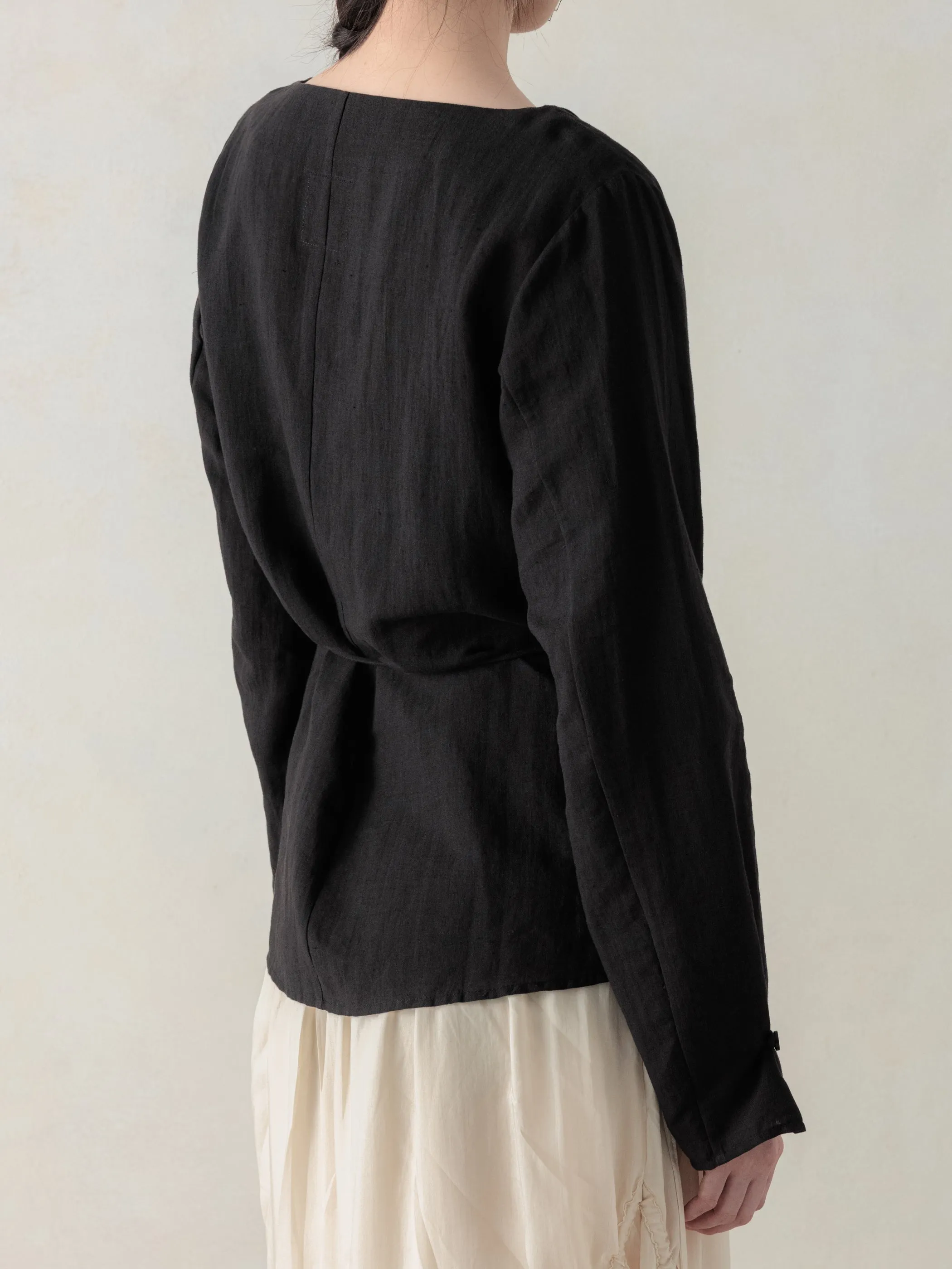 26SS WMS|Side Button Shirt (Black) sold by Professor E. product image thumbnail 3
